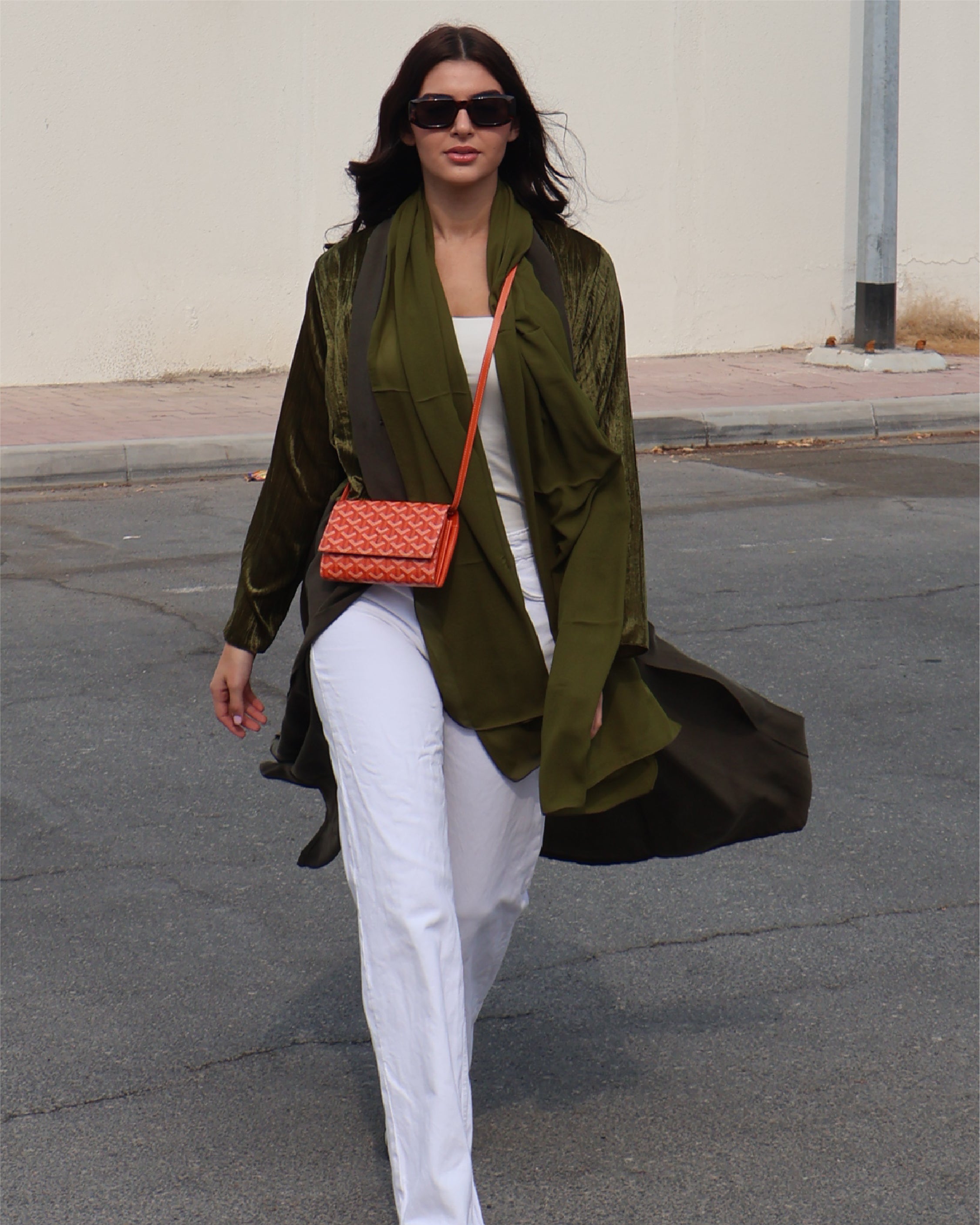 Green Moss Suit Abaya