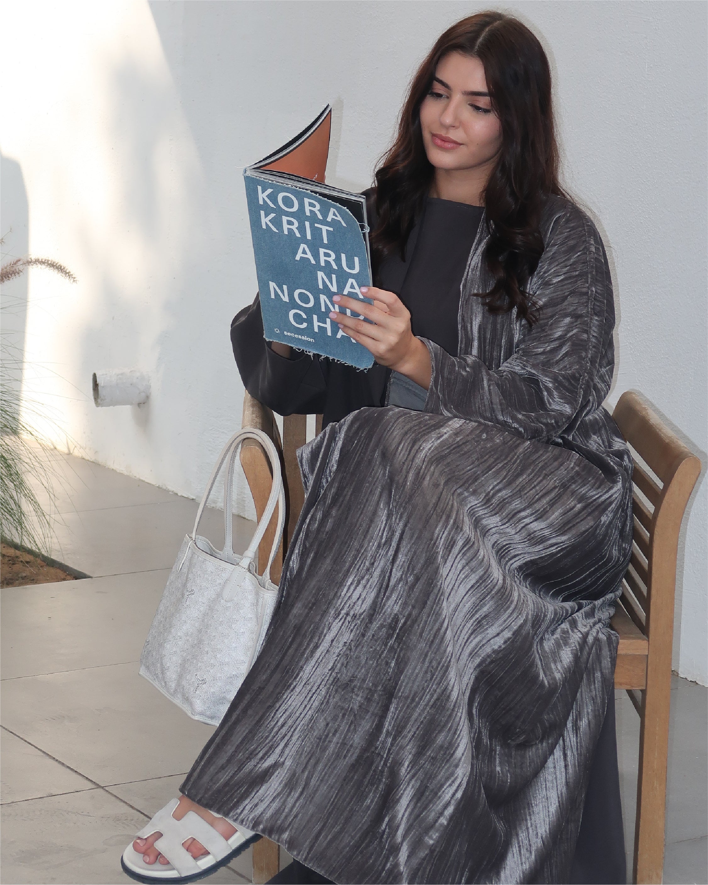 Charcoal Grey Abaya