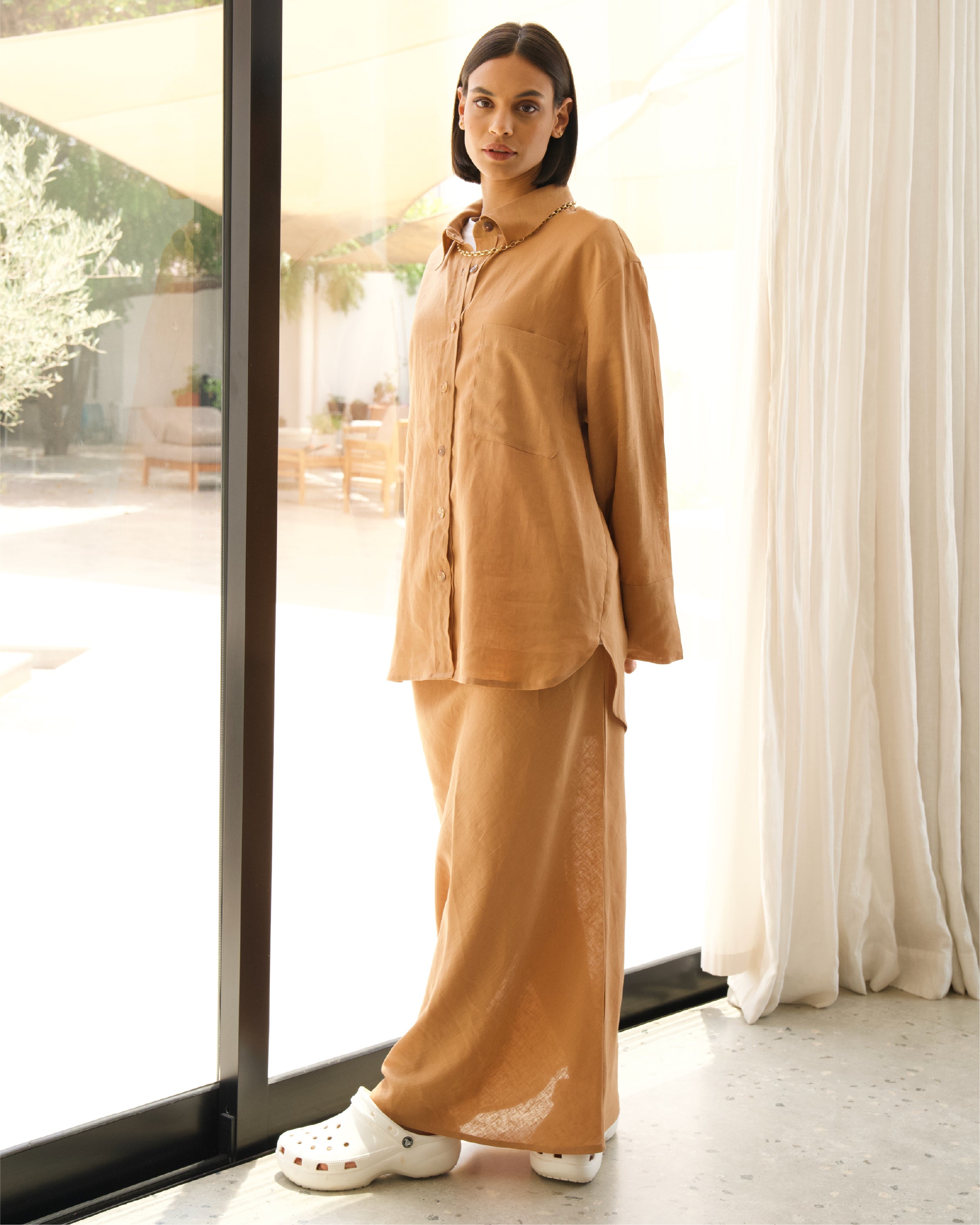 Peach Cobbler Skirt Set