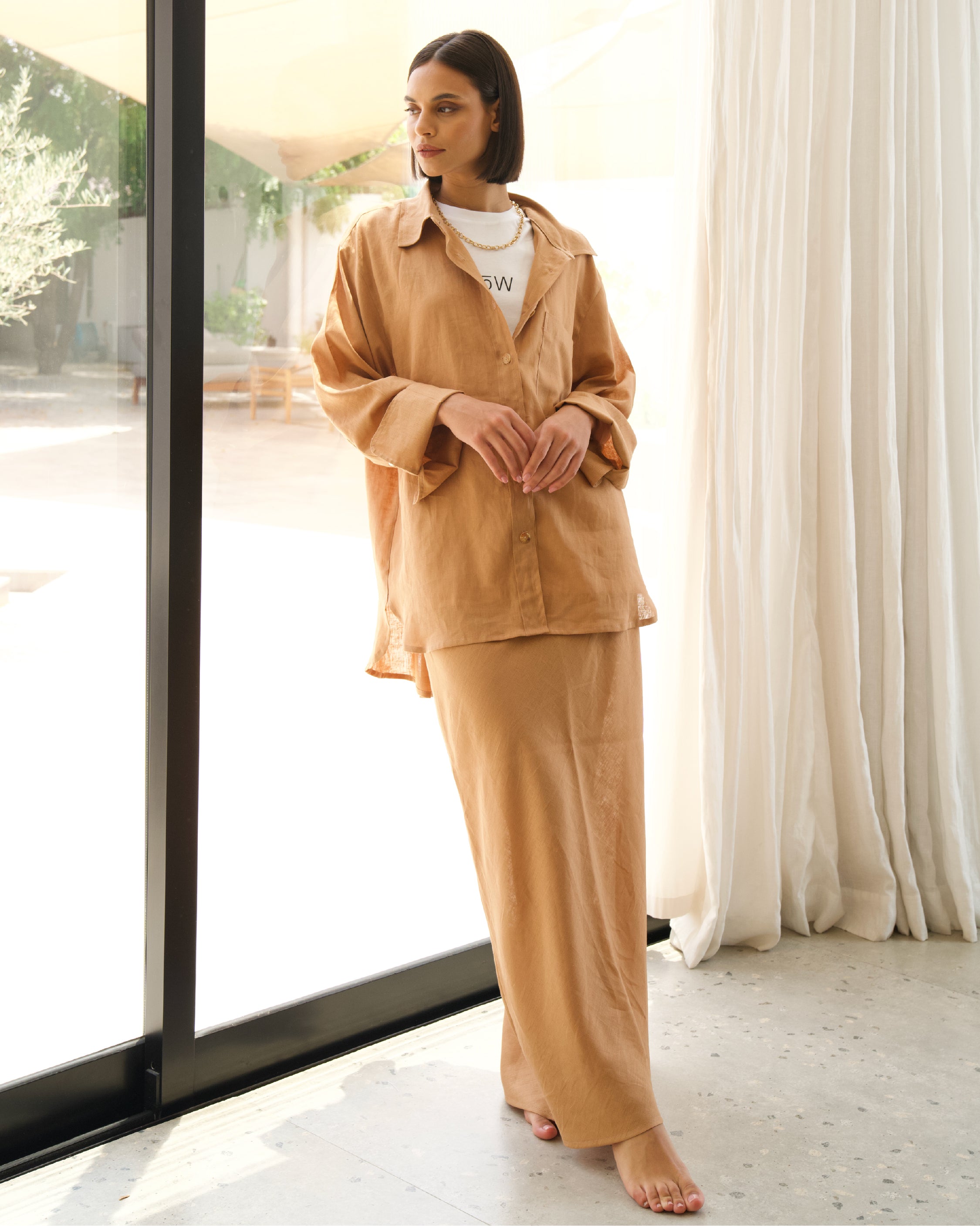 Peach Cobbler Skirt Set