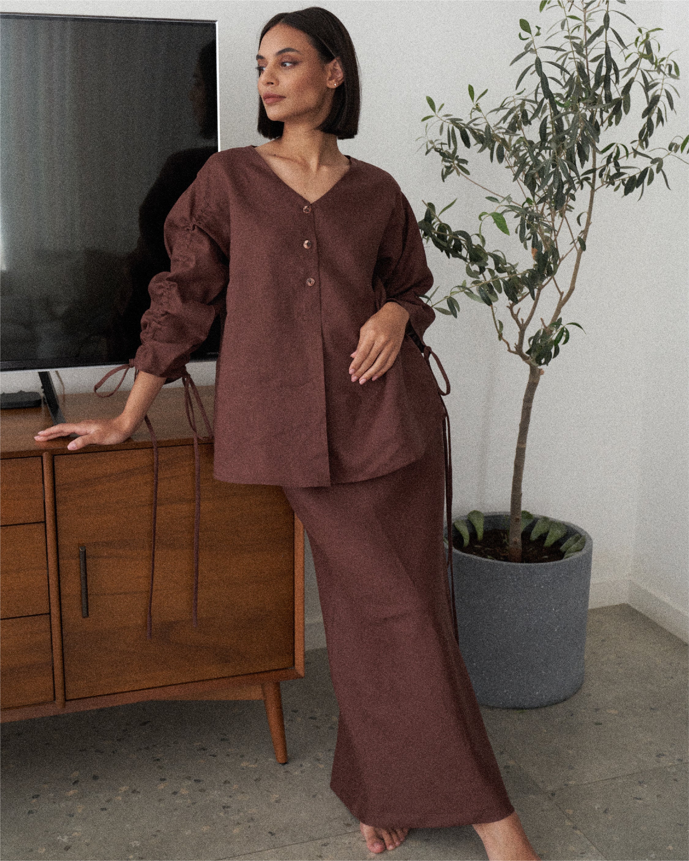 Chocolate Brownie Skirt Set