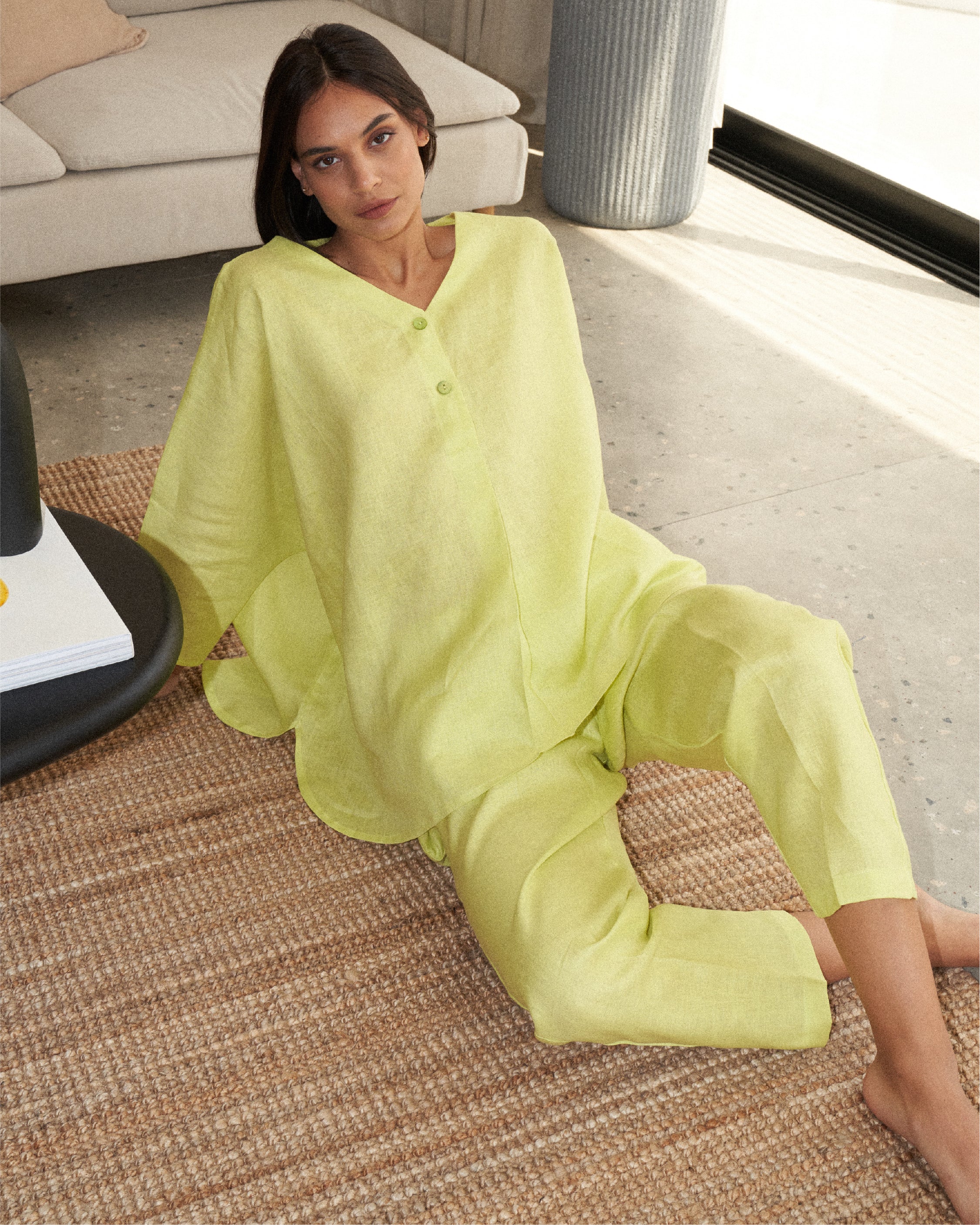 Acid Lime Trouser Set