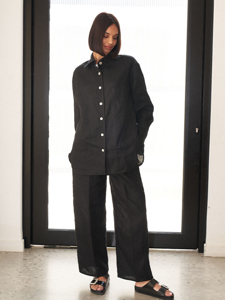 Basic Black Trouser Set