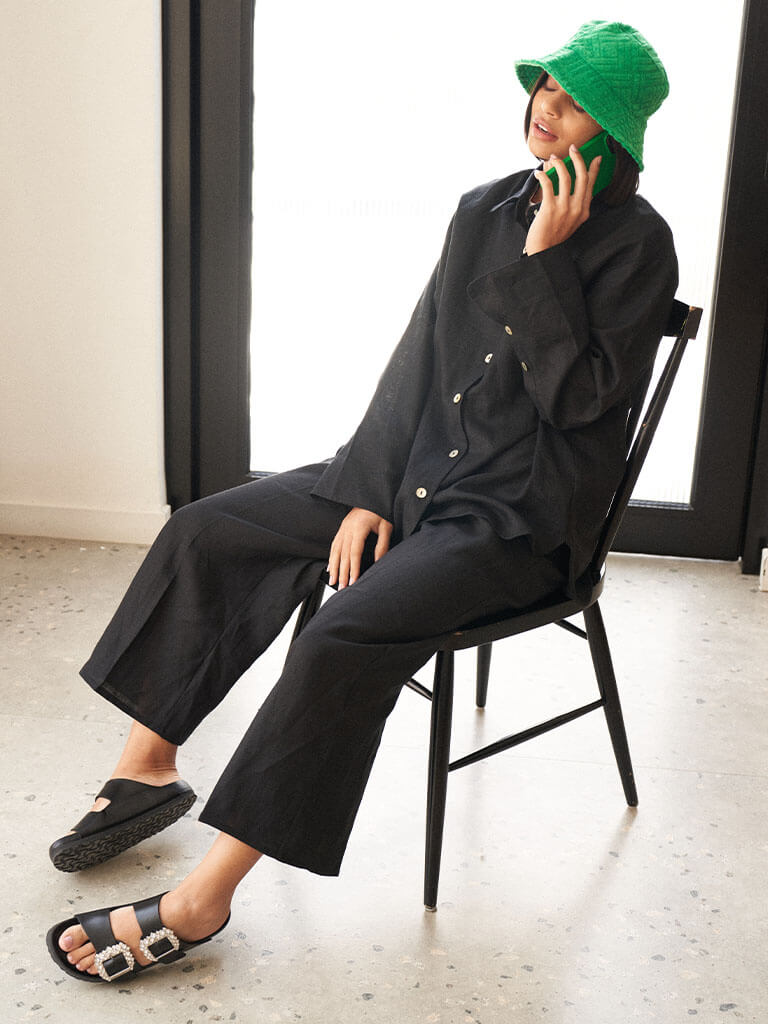 Basic Black Trouser Set