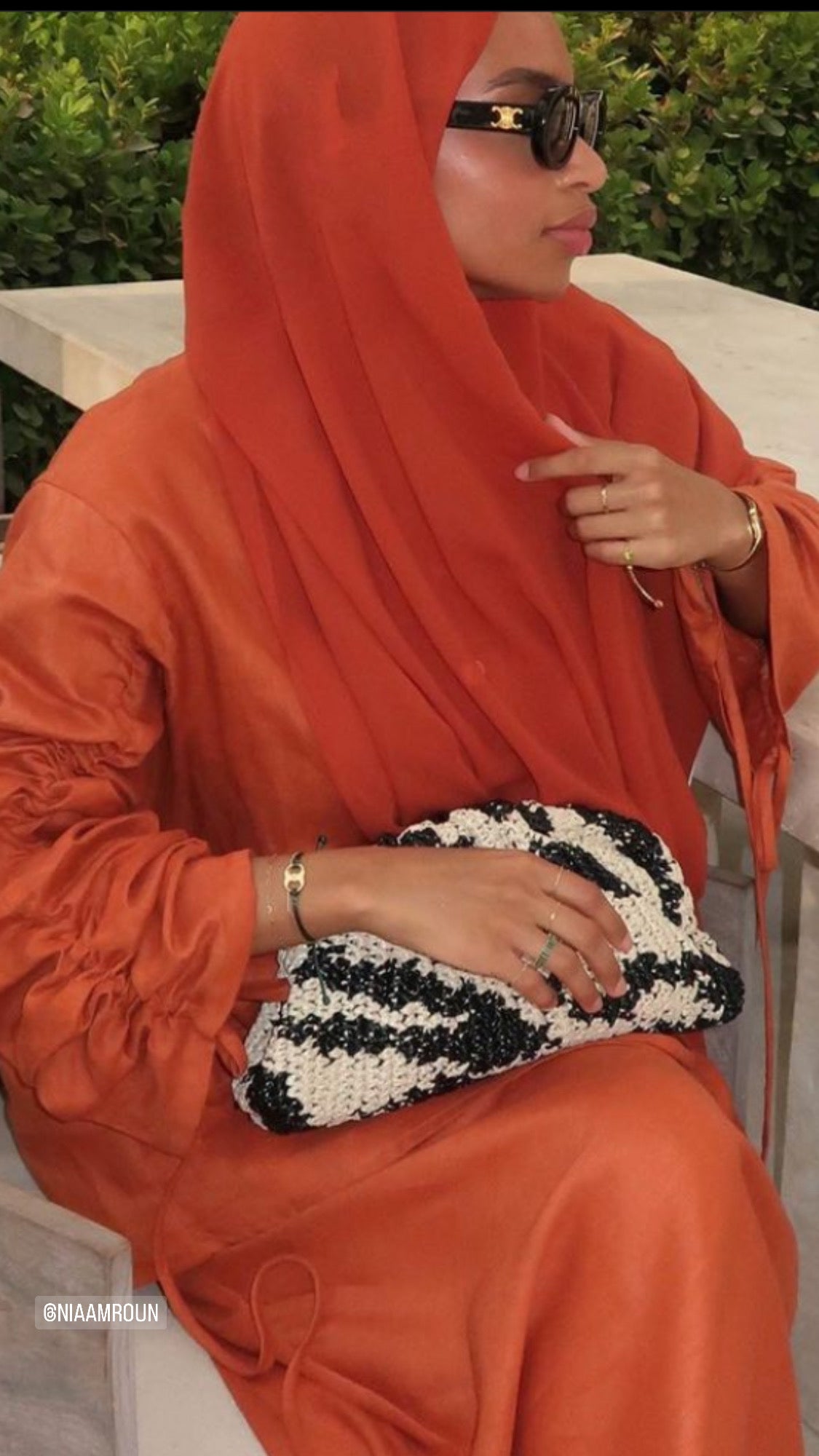 Burnt Orange Skirt Set
