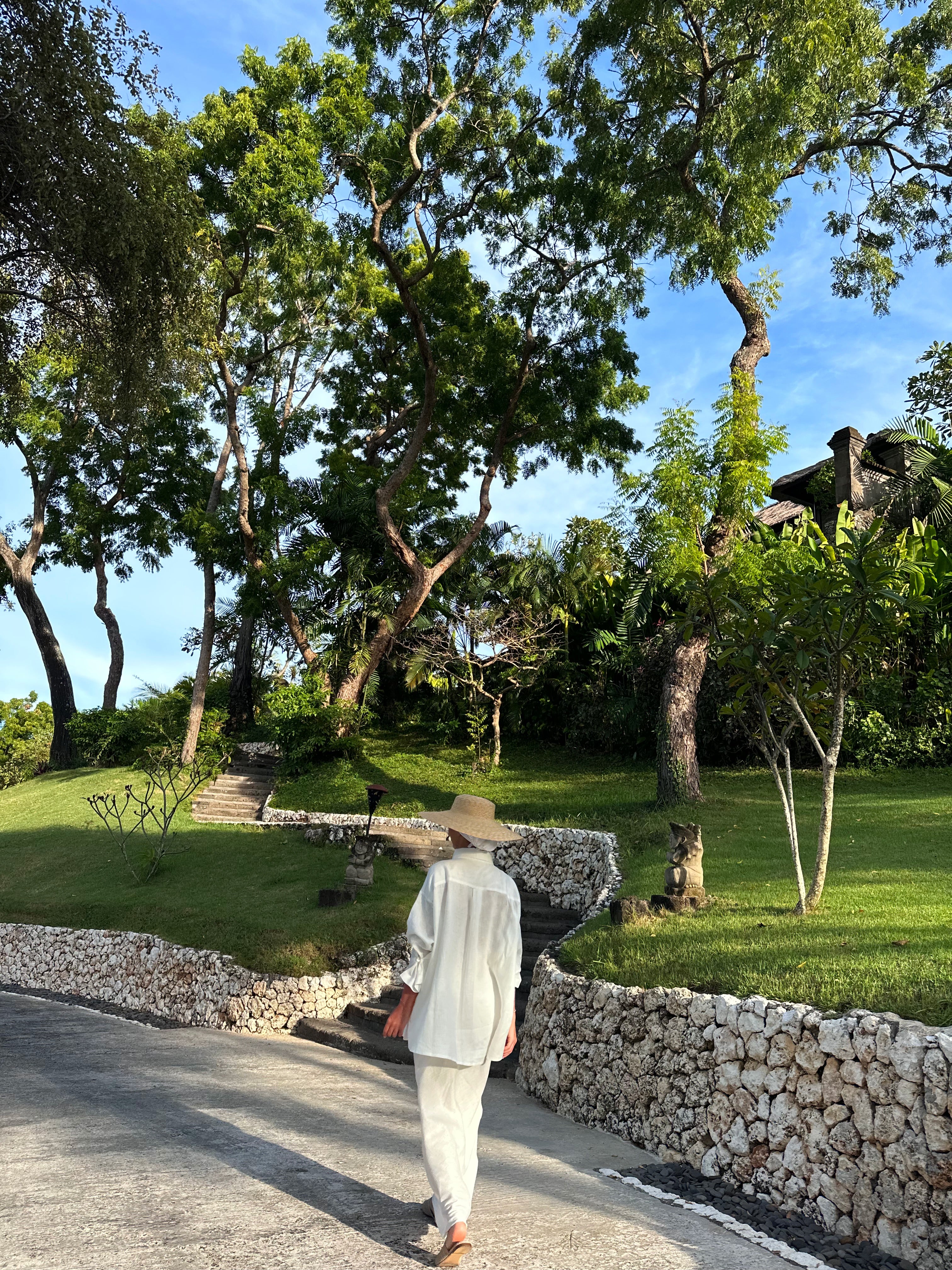 White Linen Trouser Set