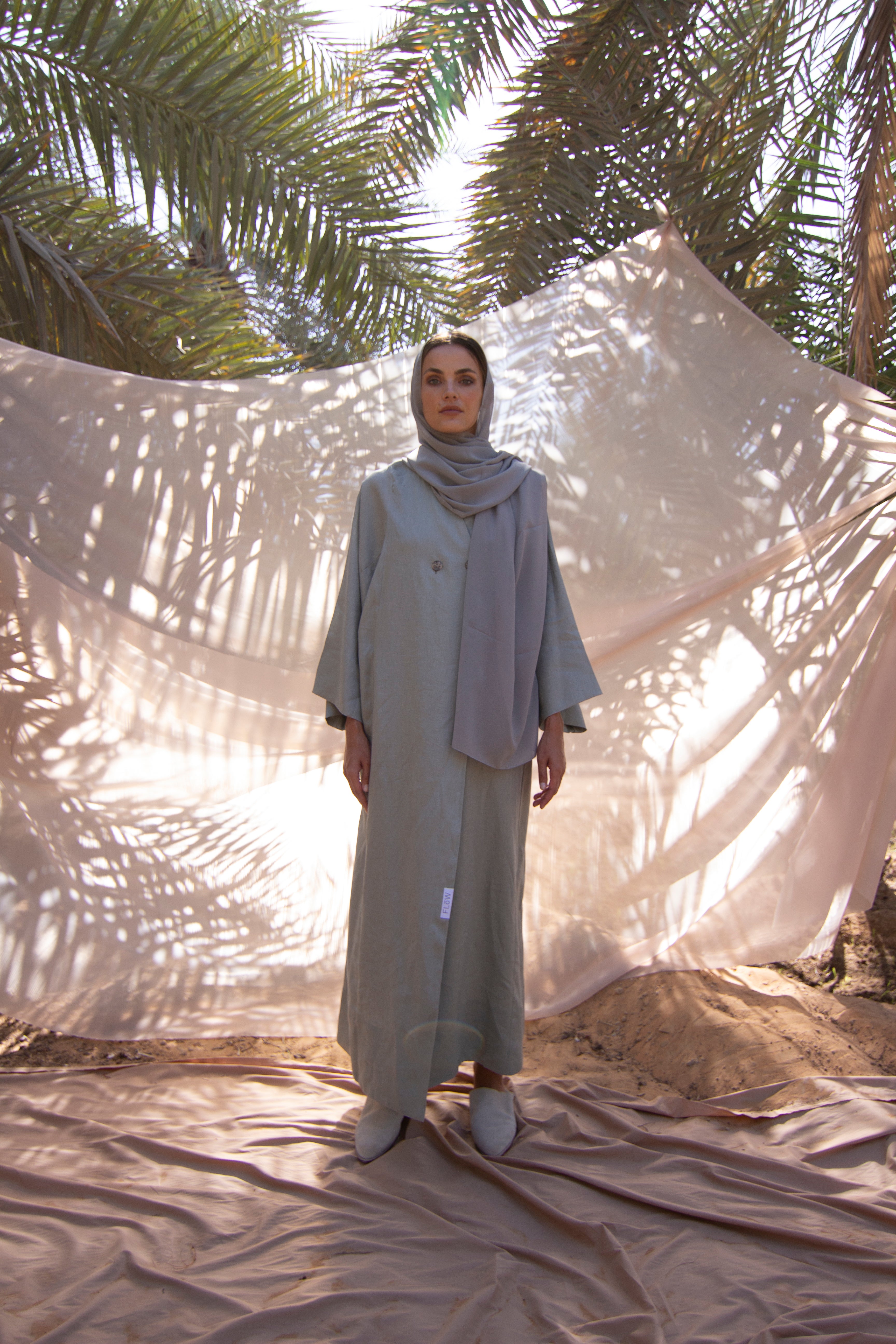 Double Buttoned Abaya
