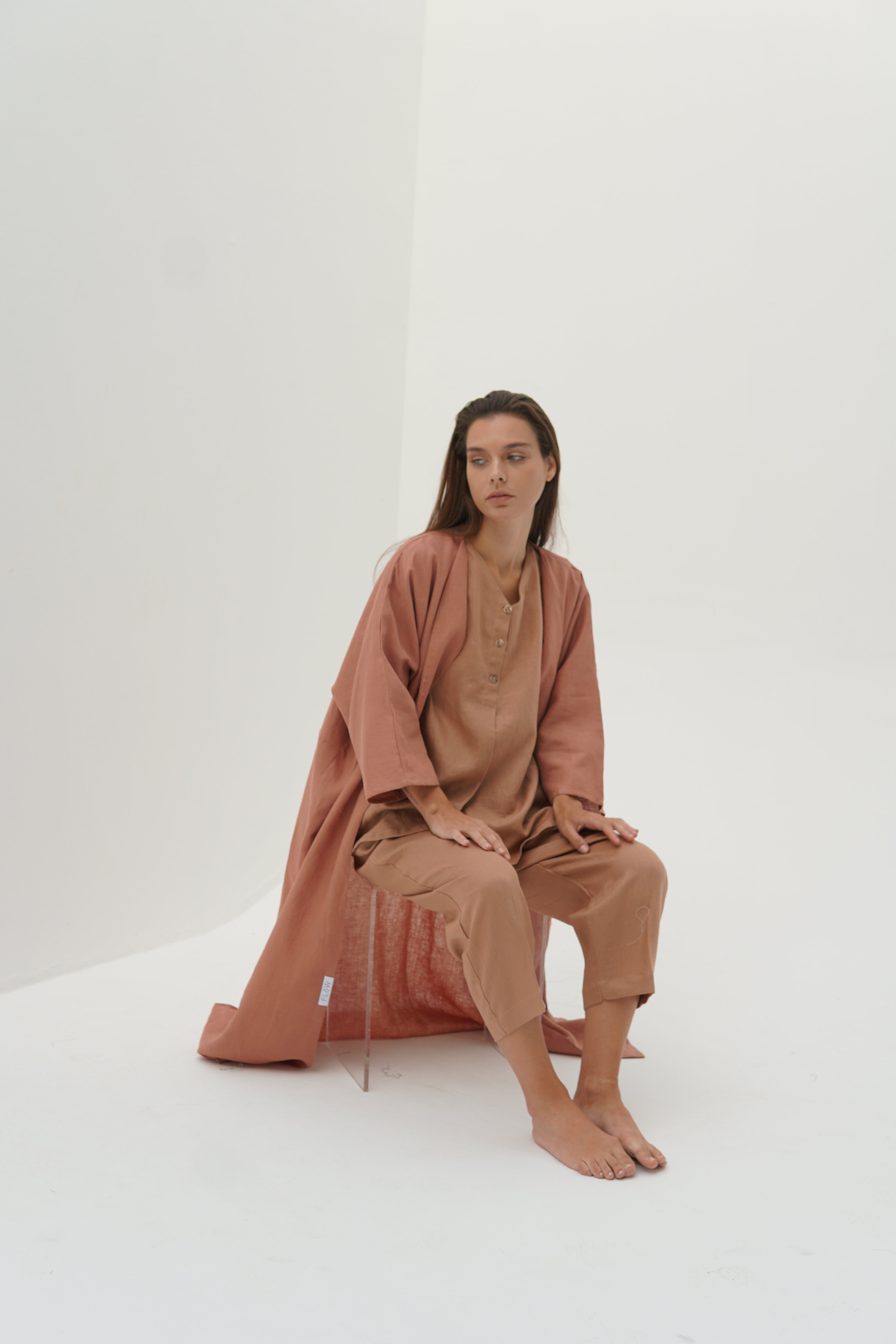 Oversized Peach Abaya