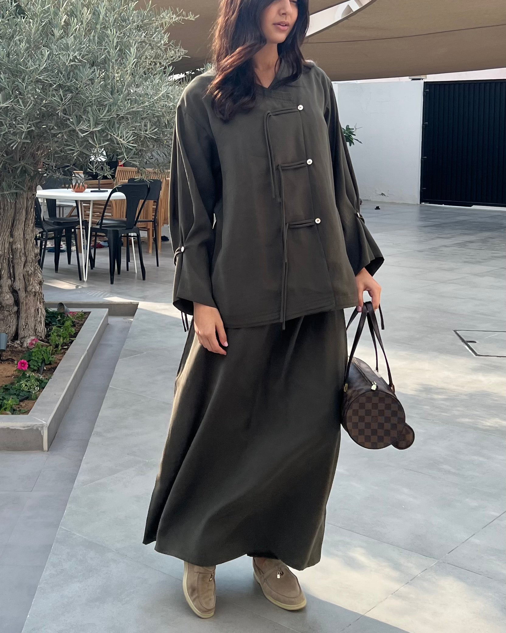 Dark Olive Cotton Set