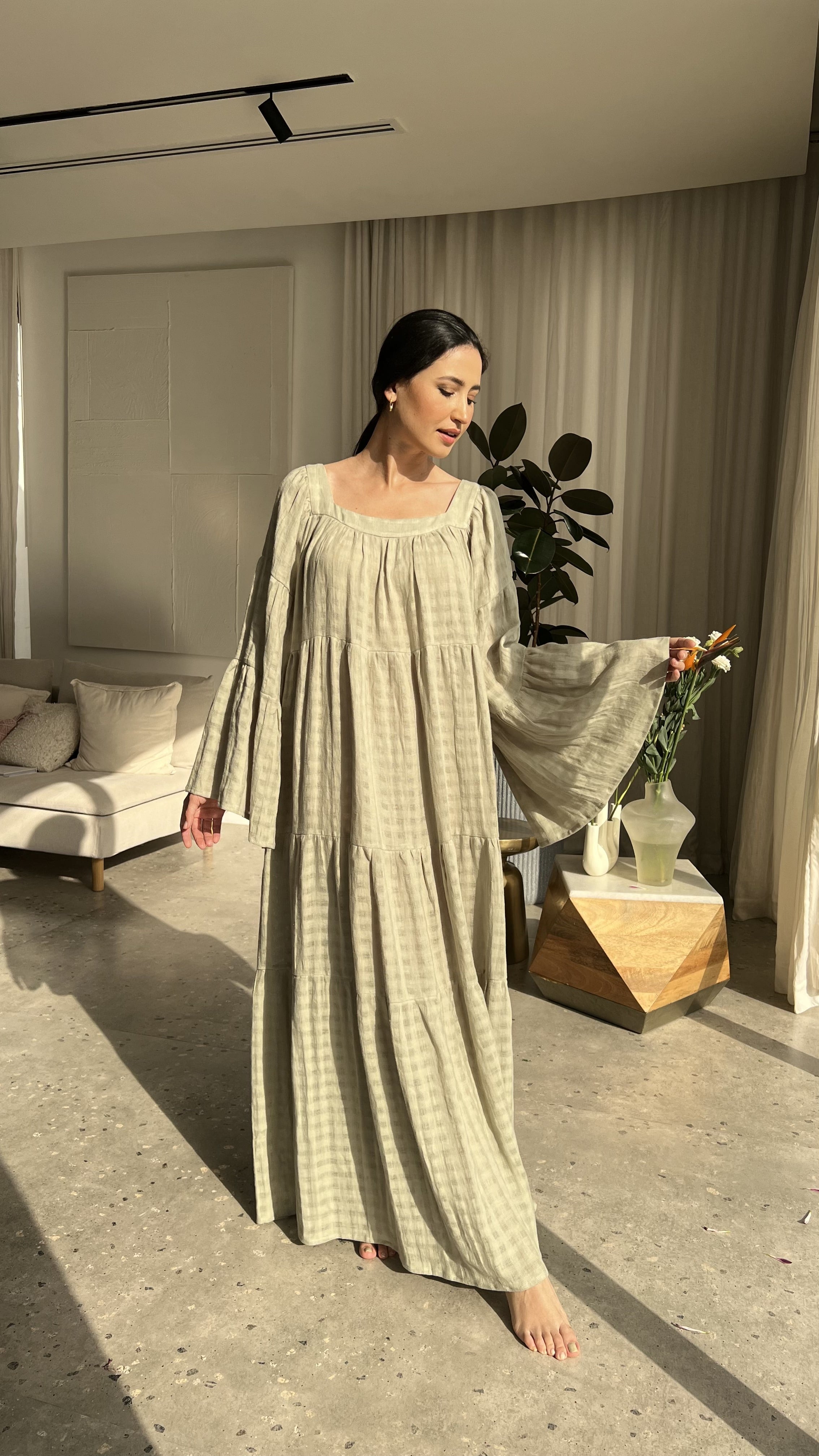 Layered Ruffle Kaftan