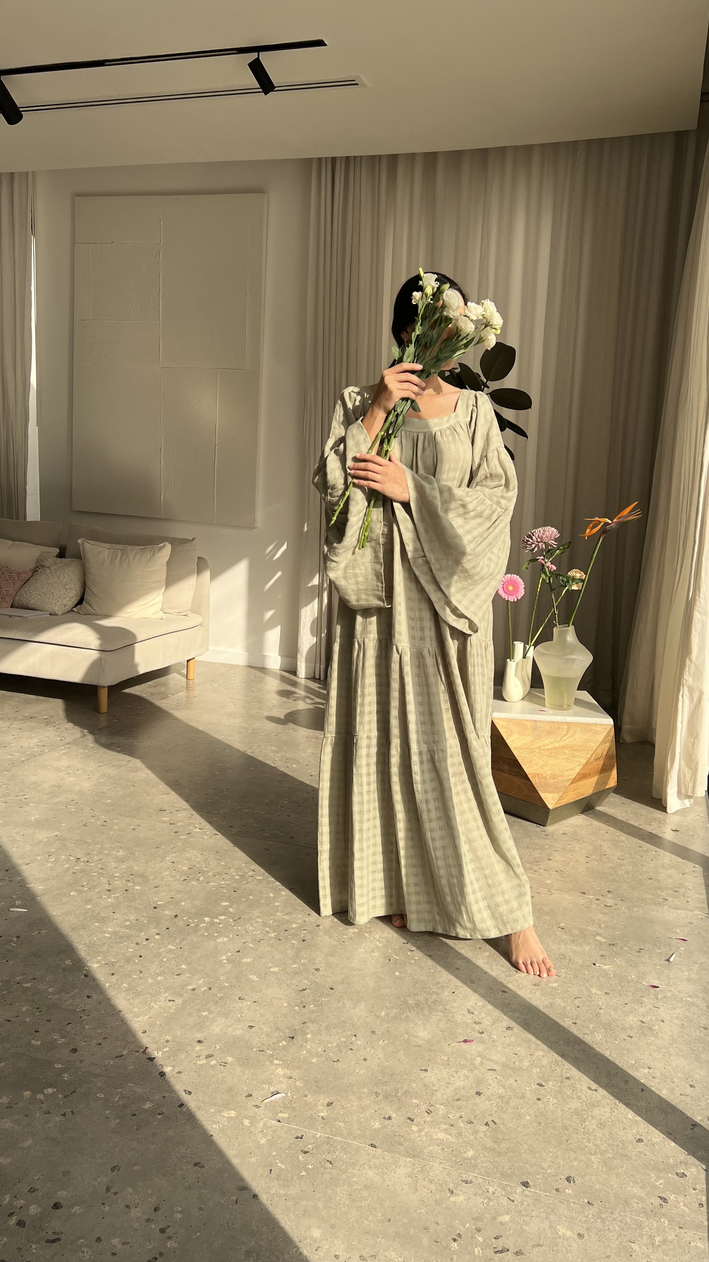 Layered Ruffle Kaftan