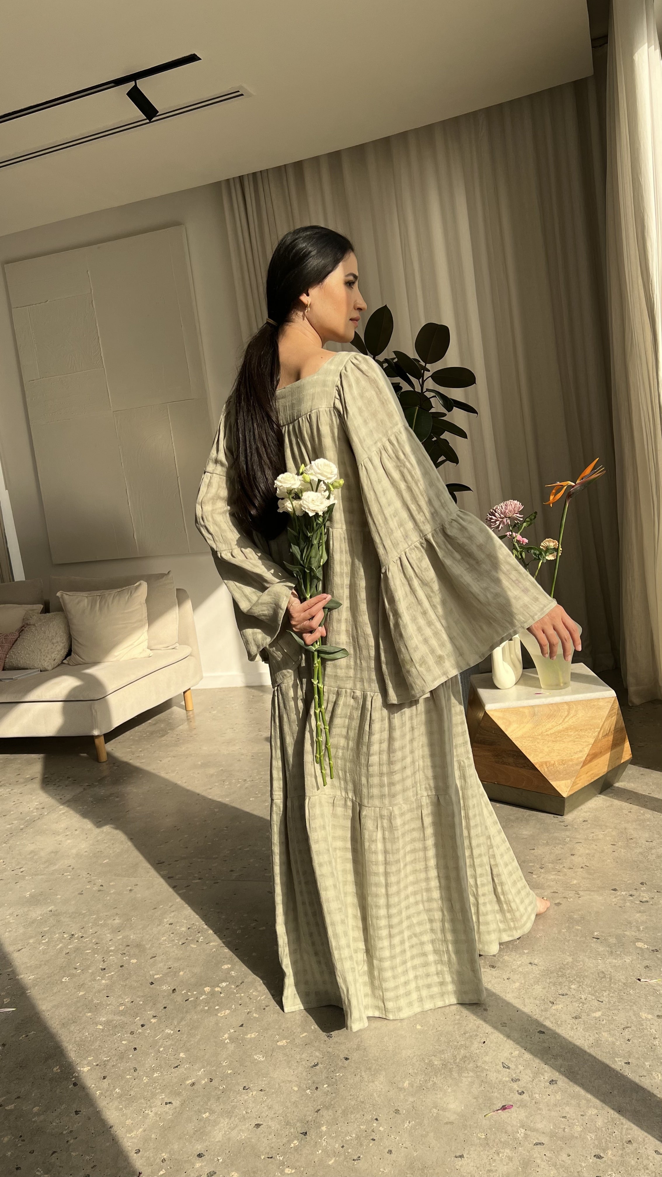 Layered Ruffle Kaftan