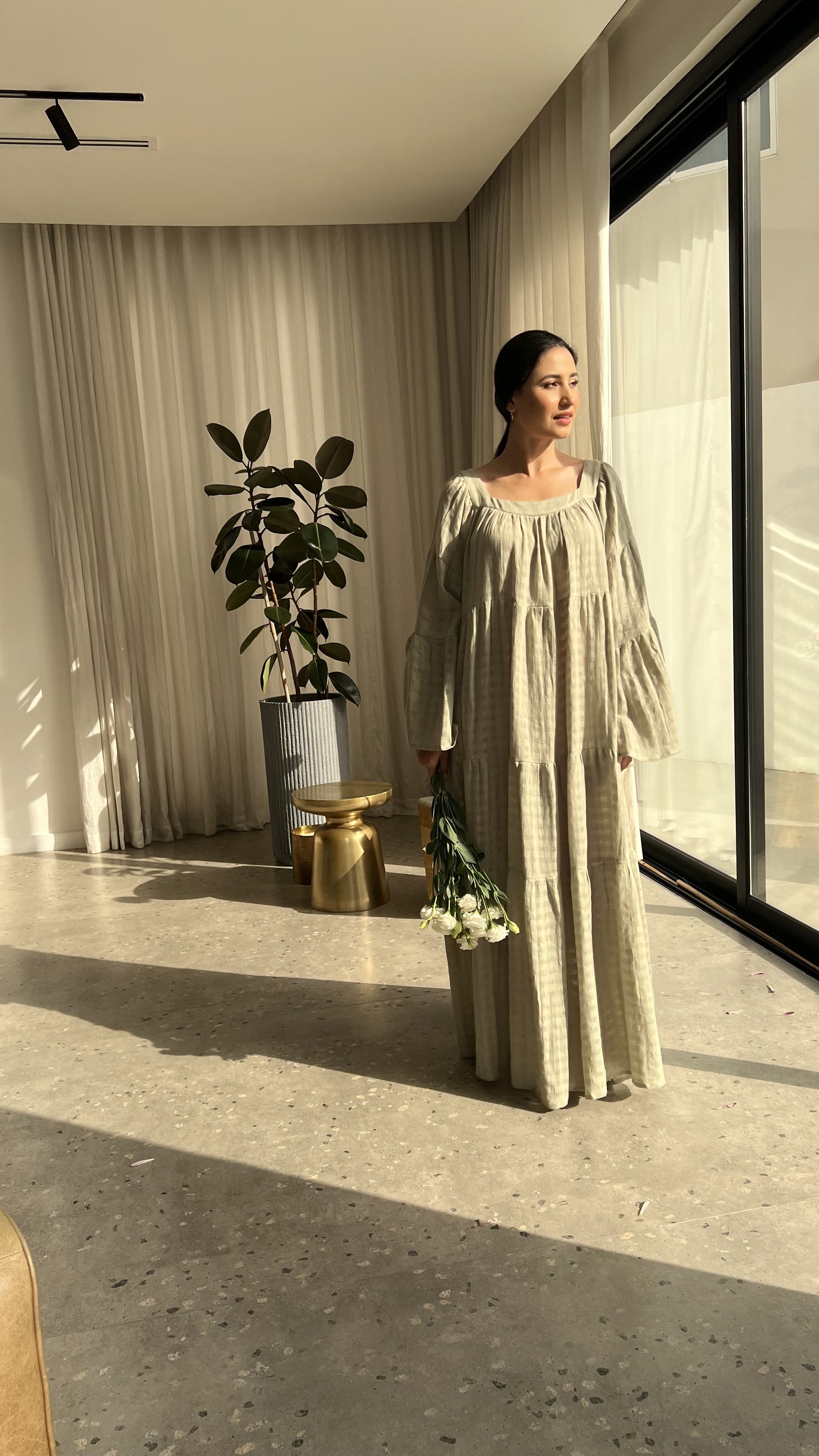 Layered Ruffle Kaftan