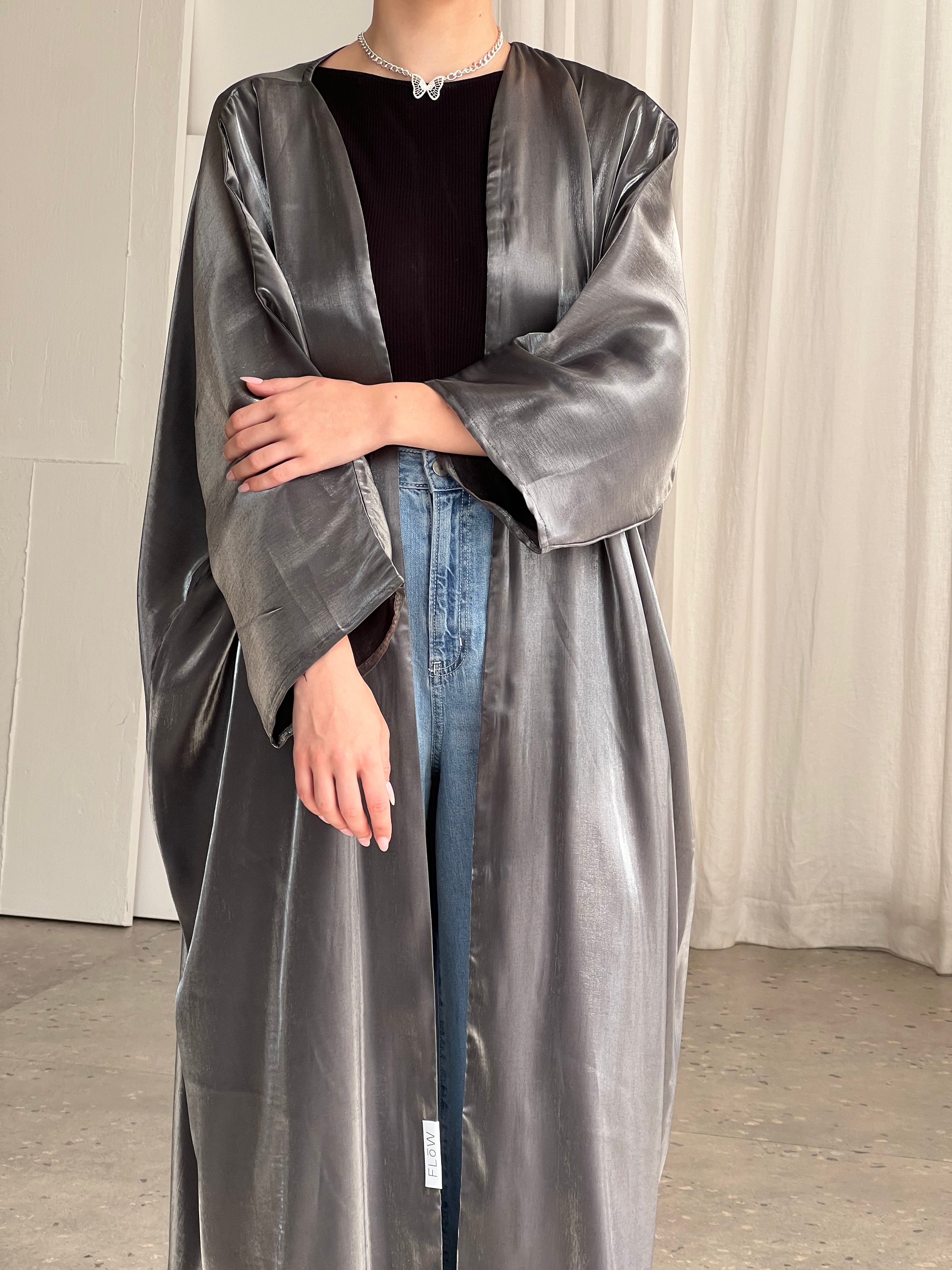 Glow Abaya - Smoke