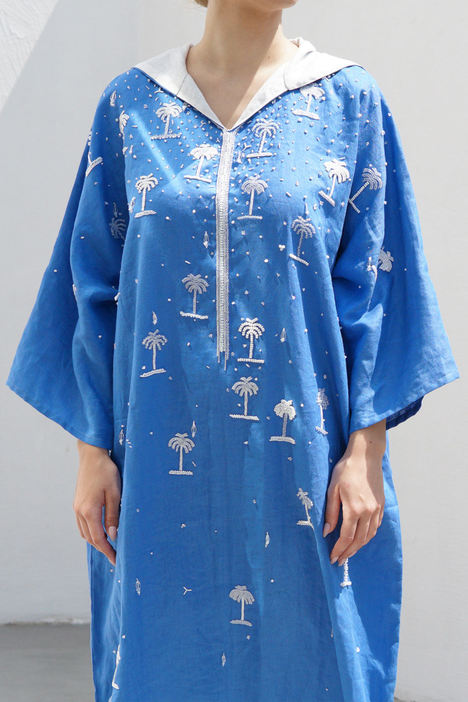 Desert Palm Kaftan - Blue