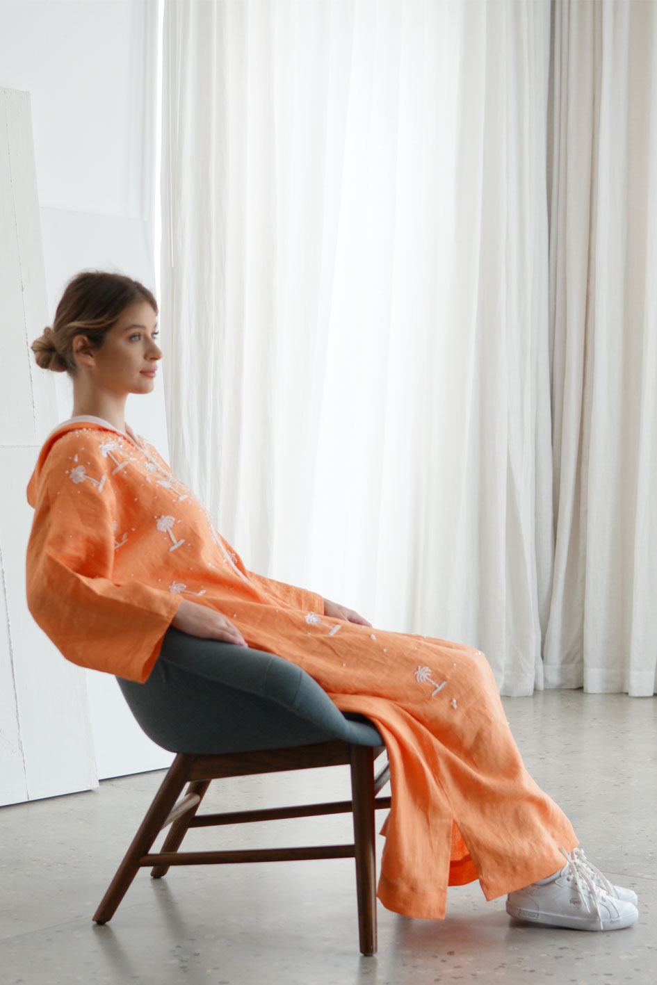 Desert Palm Kaftan - Orange