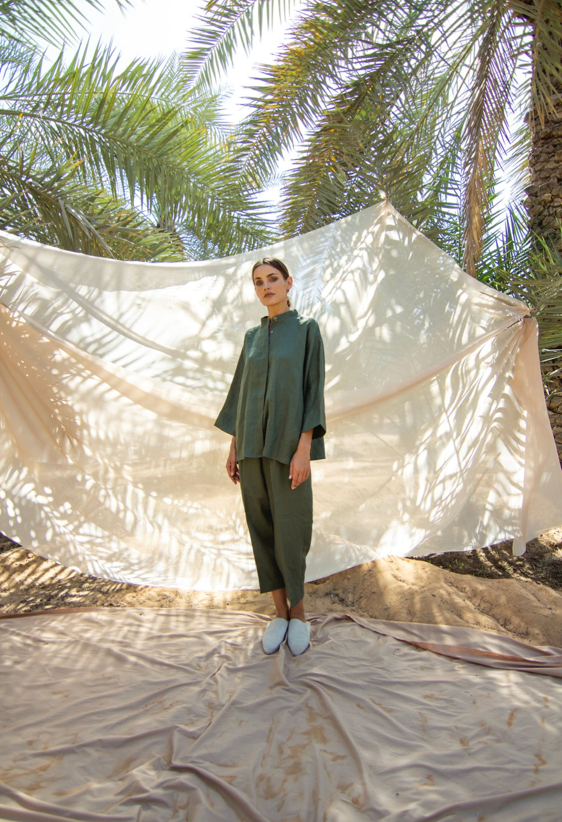 Olive Trouser Set