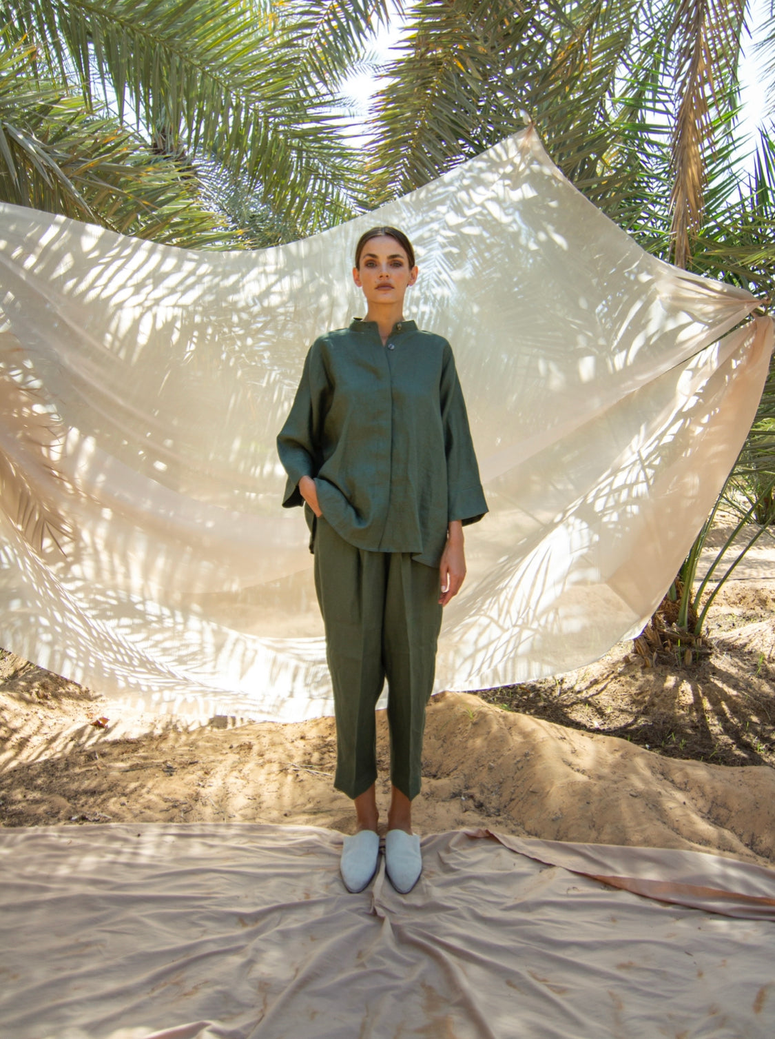 Olive Trouser Set