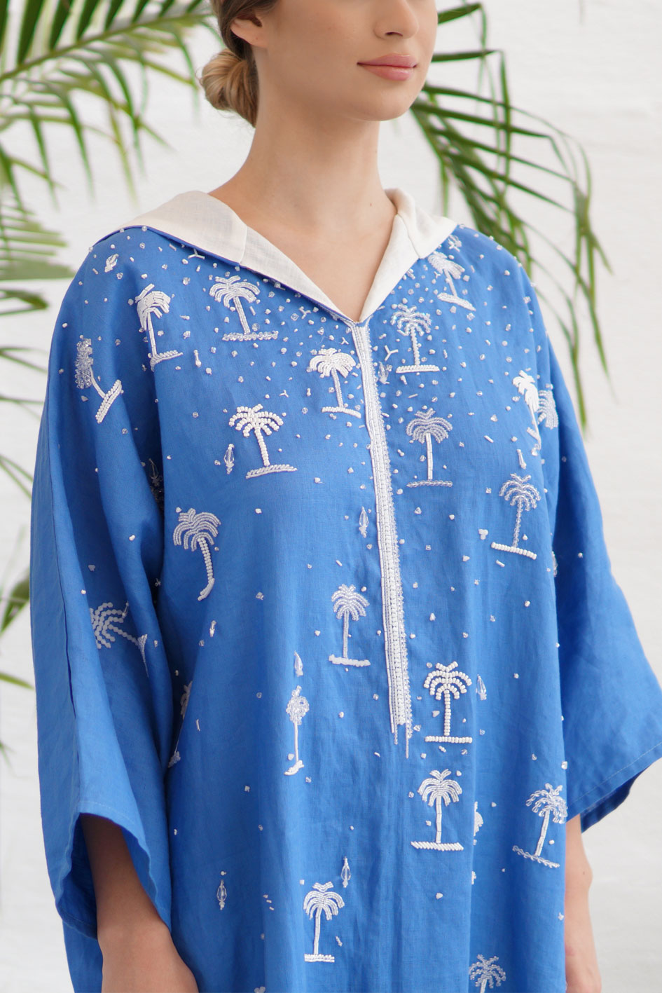 Desert Palm Kaftan - Blue