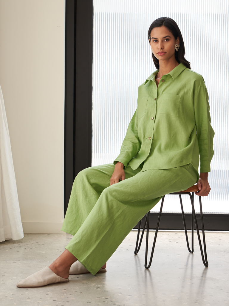 Wild Lime Trouser Set