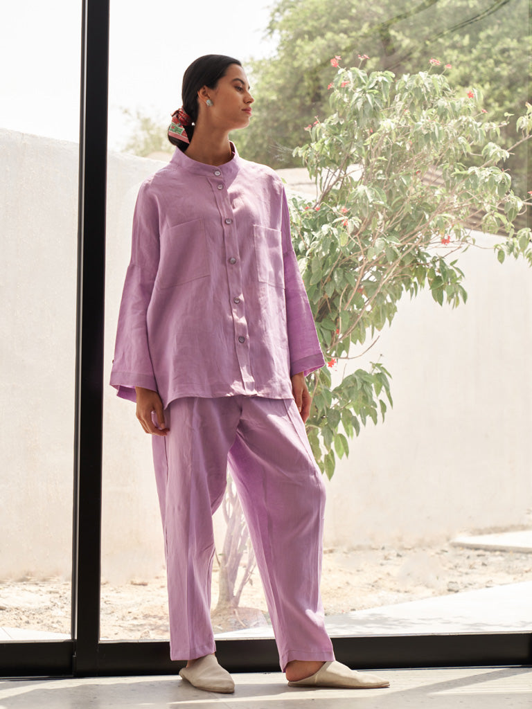 Violet Tulle Trouser Set