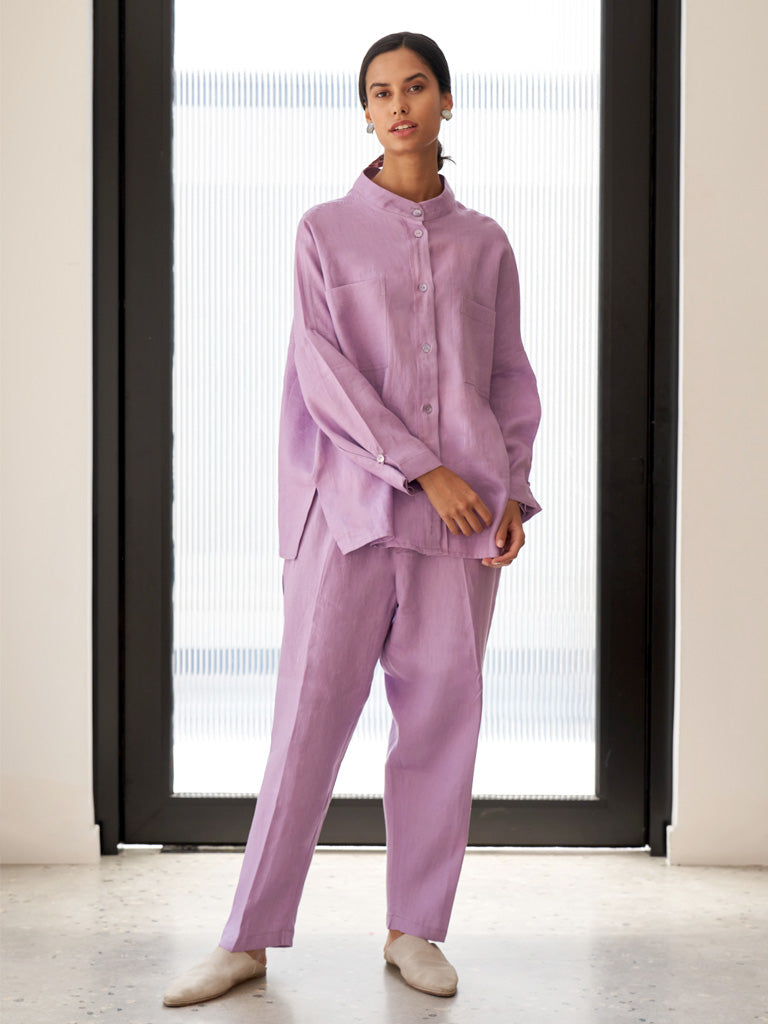 Violet Tulle Trouser Set