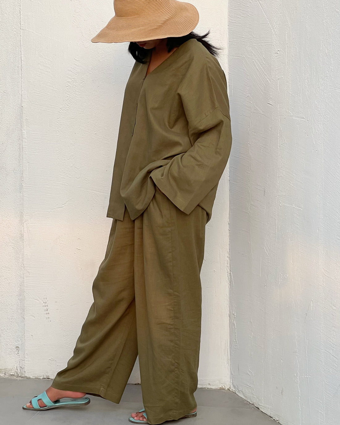 Turtle Green Pant Set