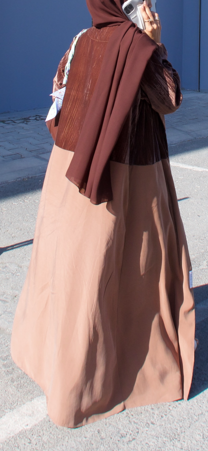 Espresso Velvet Abaya