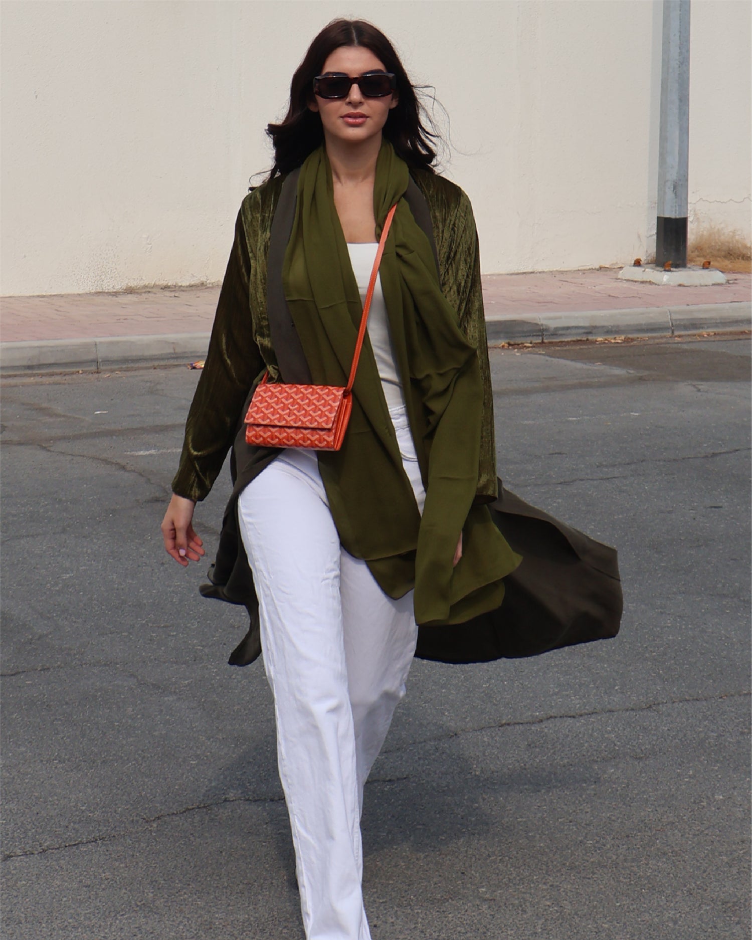 Green Moss Suit Abaya