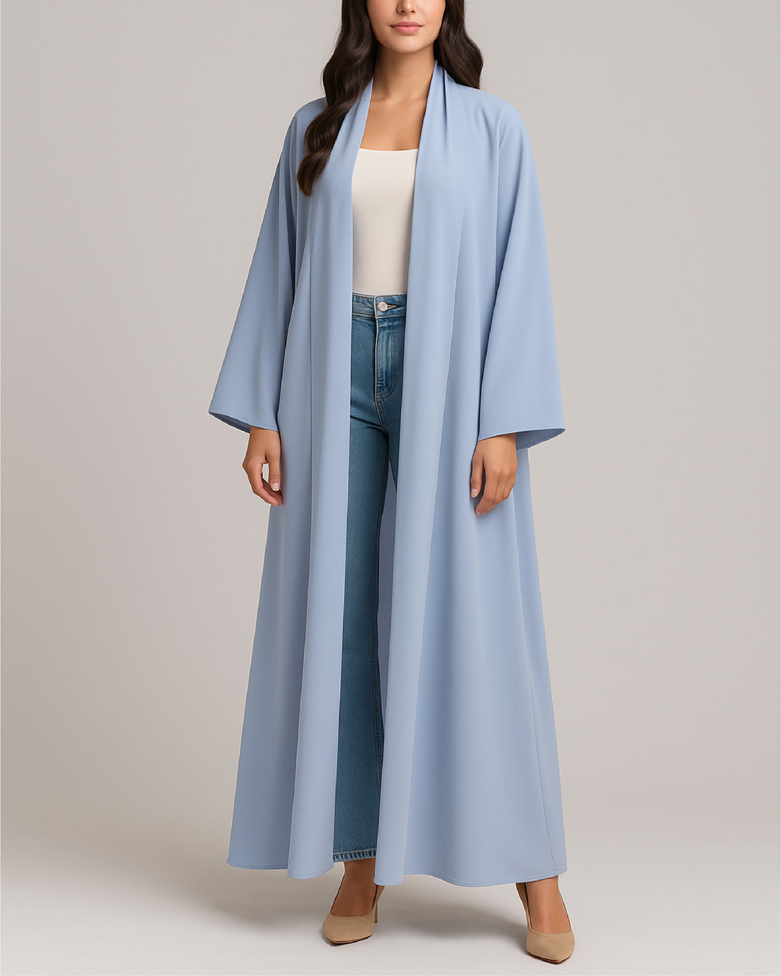 Whispy Blue Abaya