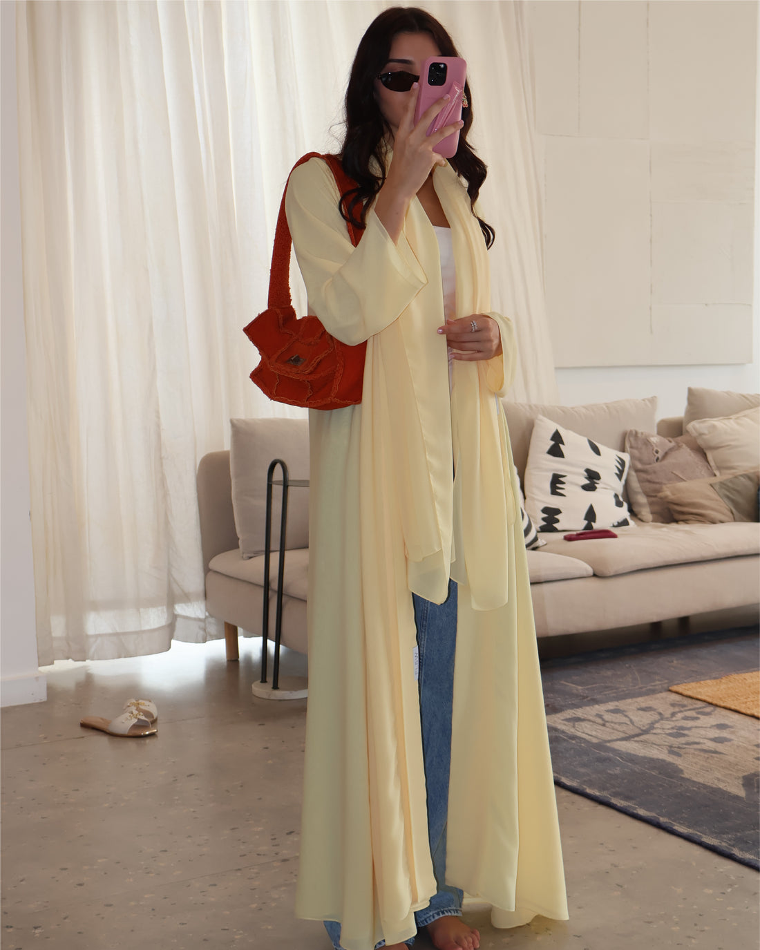 Butter Yellow Abaya