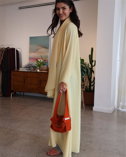 Butter Yellow Abaya