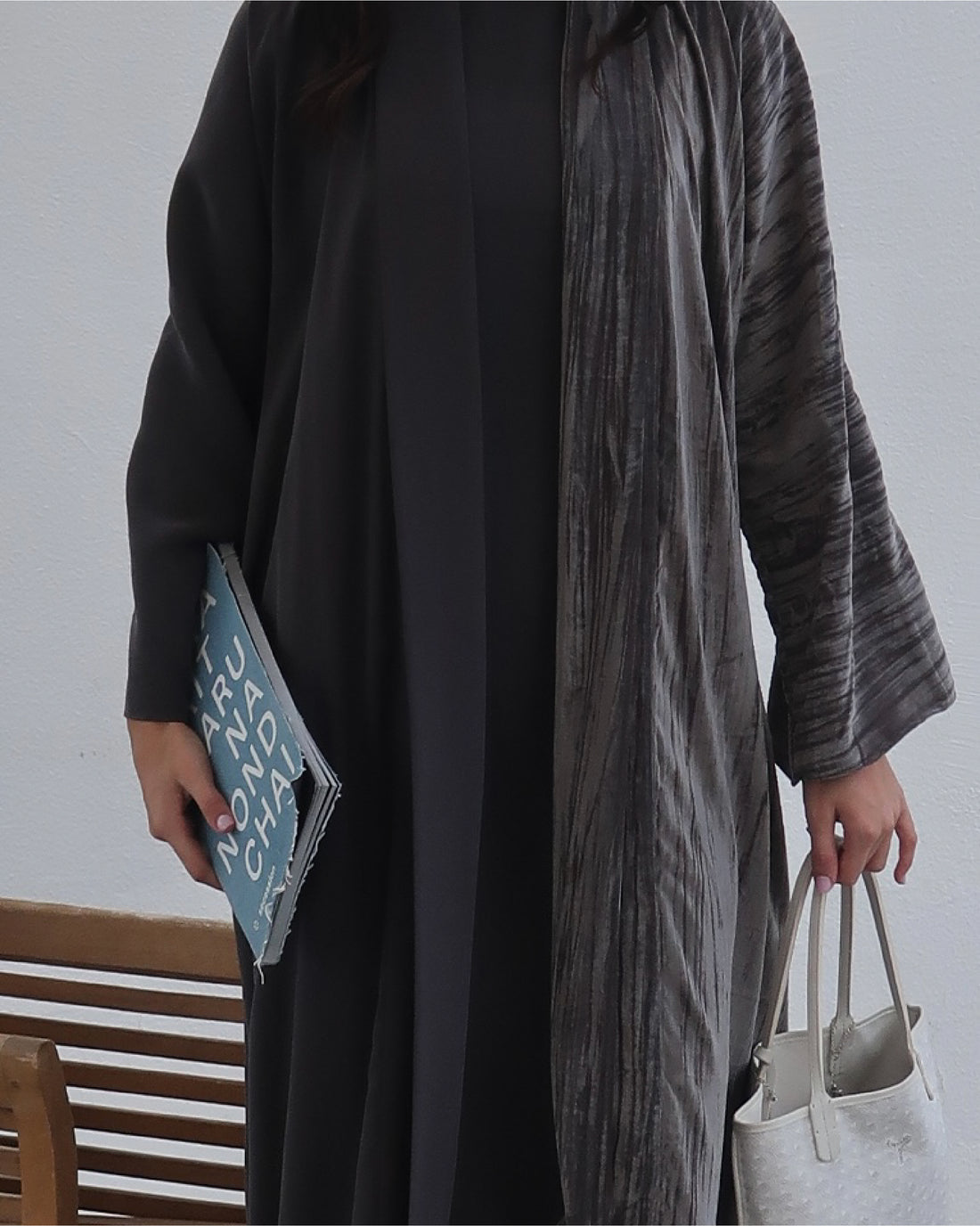 Charcoal Grey Abaya