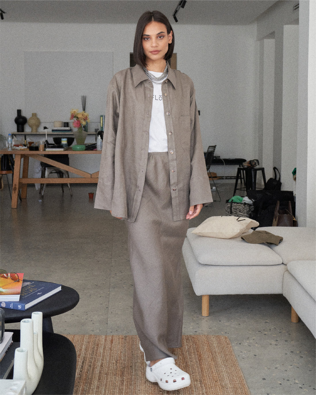 Ash Linen Set
