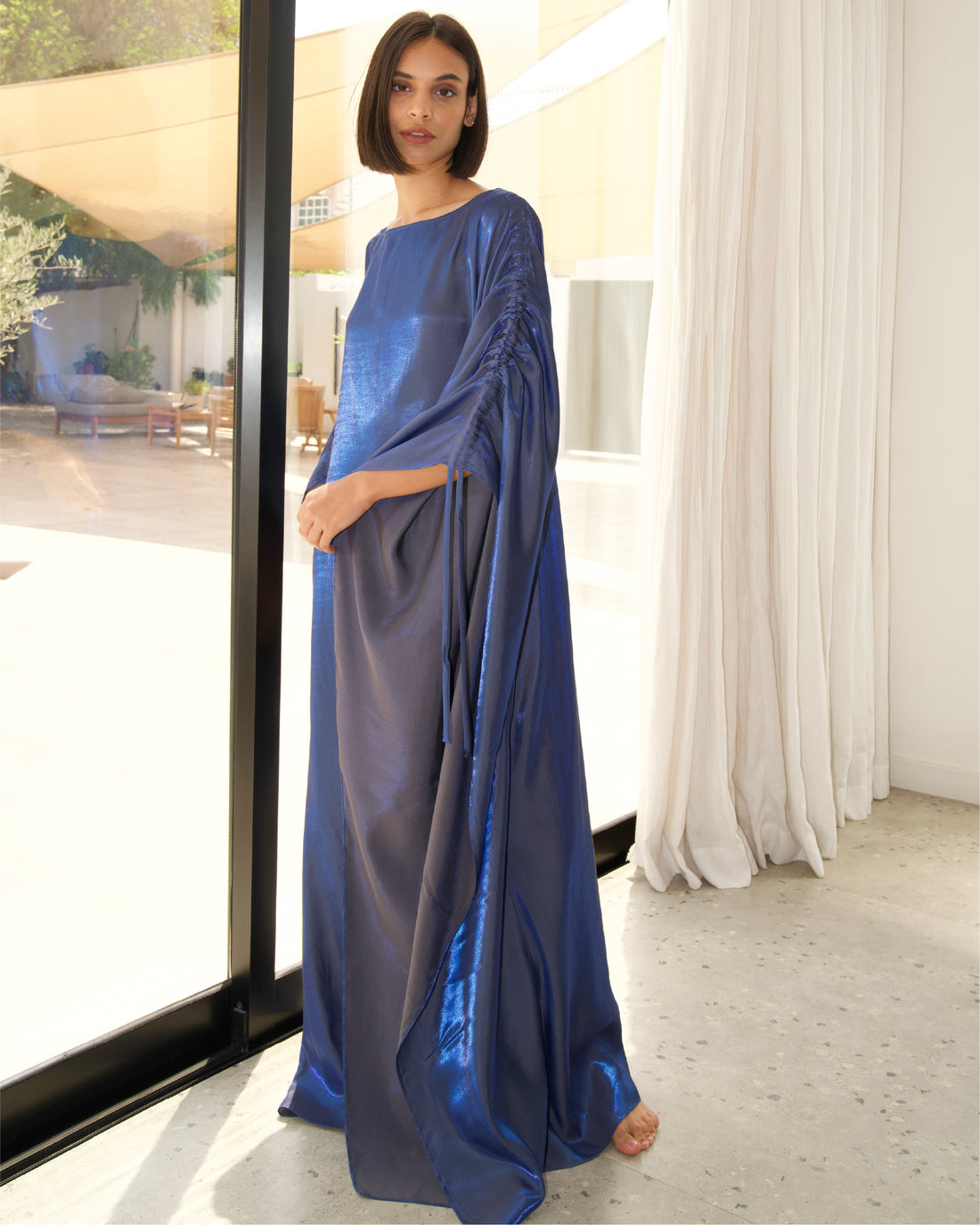 Shimmer Blue Kaftan