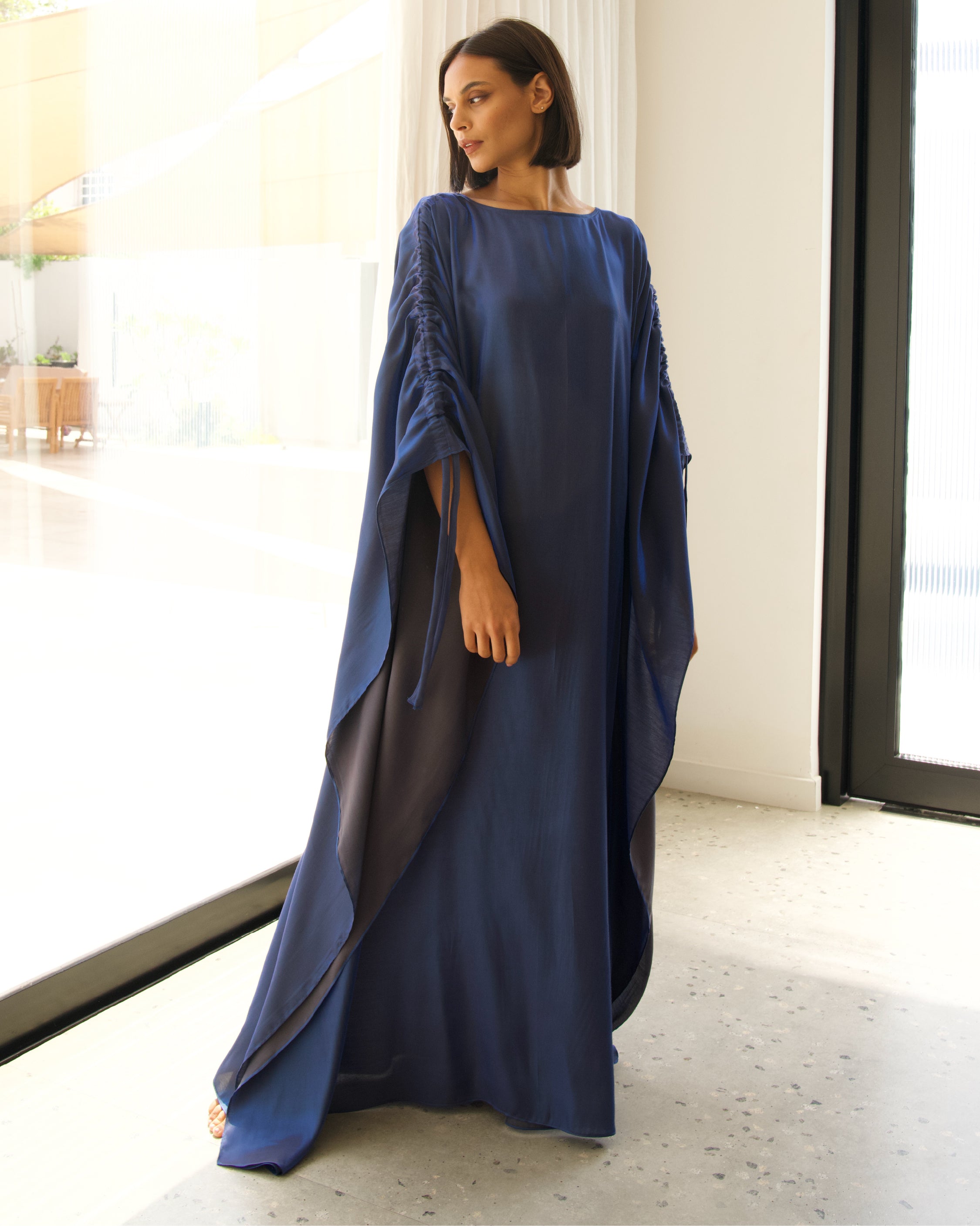 Shimmer Blue Kaftan