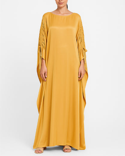 Shimmer Yellow Kaftan