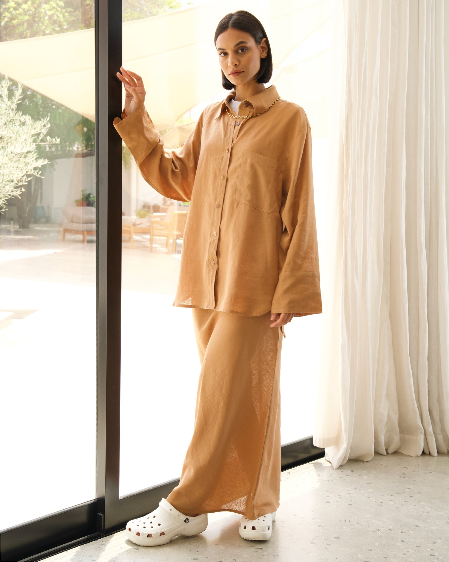 Peach Cobbler Skirt Set