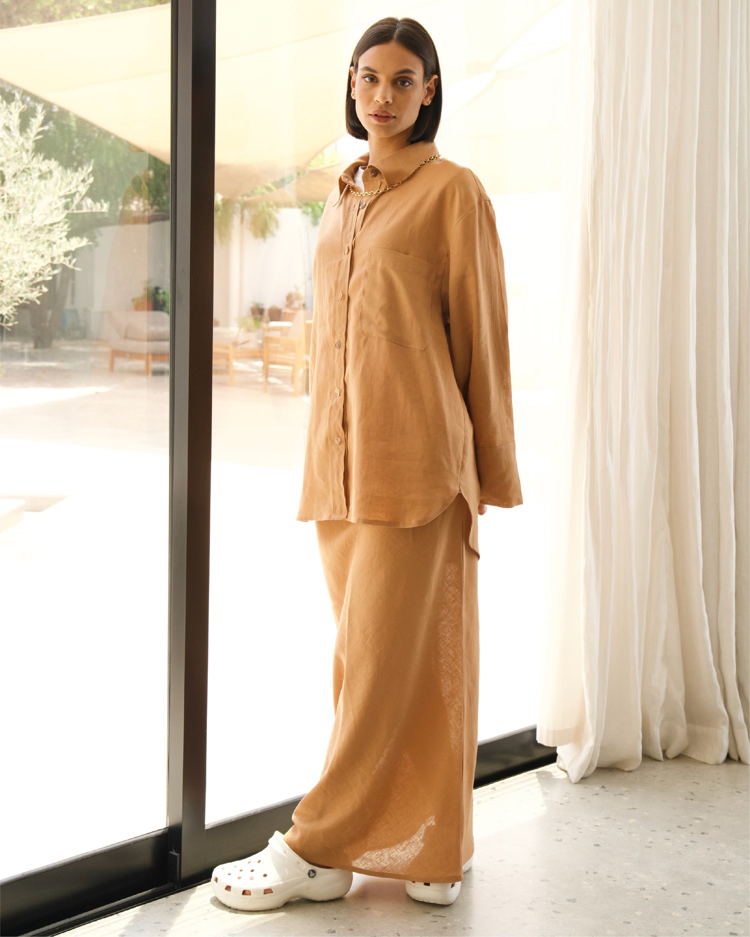 Peach Cobbler Skirt Set