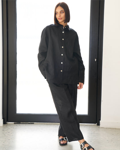 Basic Black Skirt Set