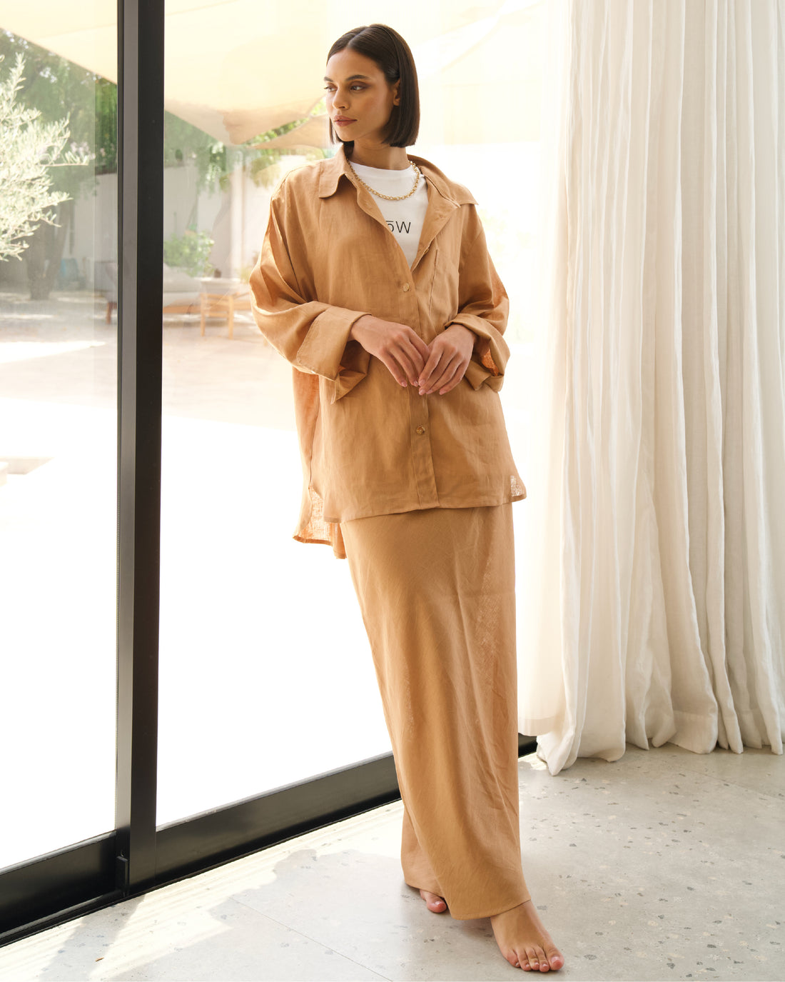 Peach Cobbler Skirt Set