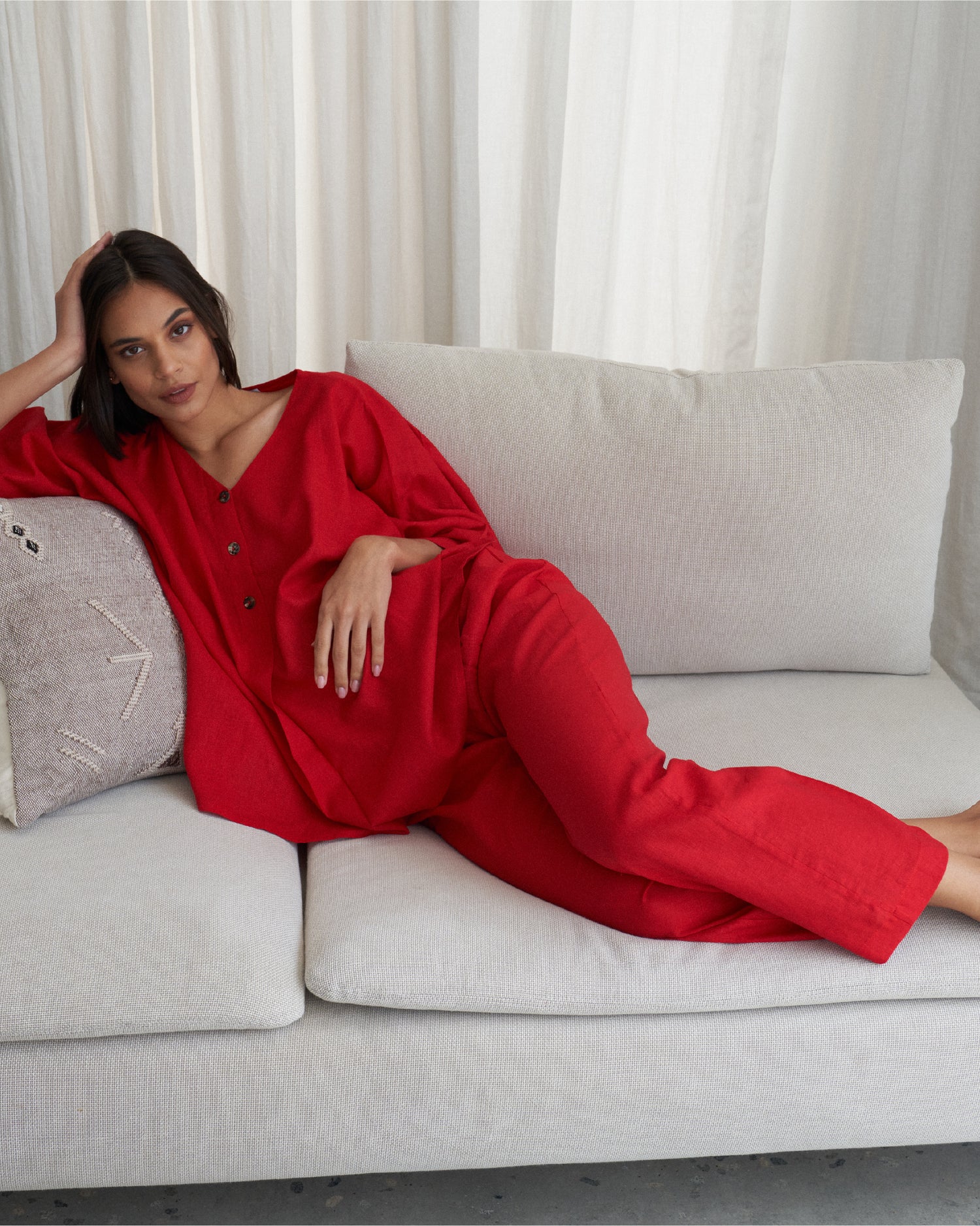 Raspberry Trouser Set