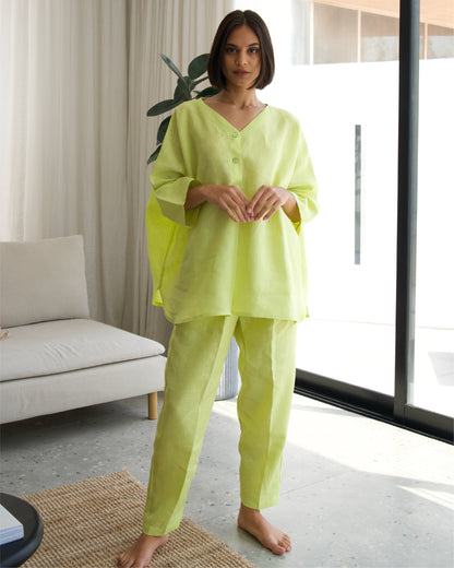 Acid Lime Trouser Set