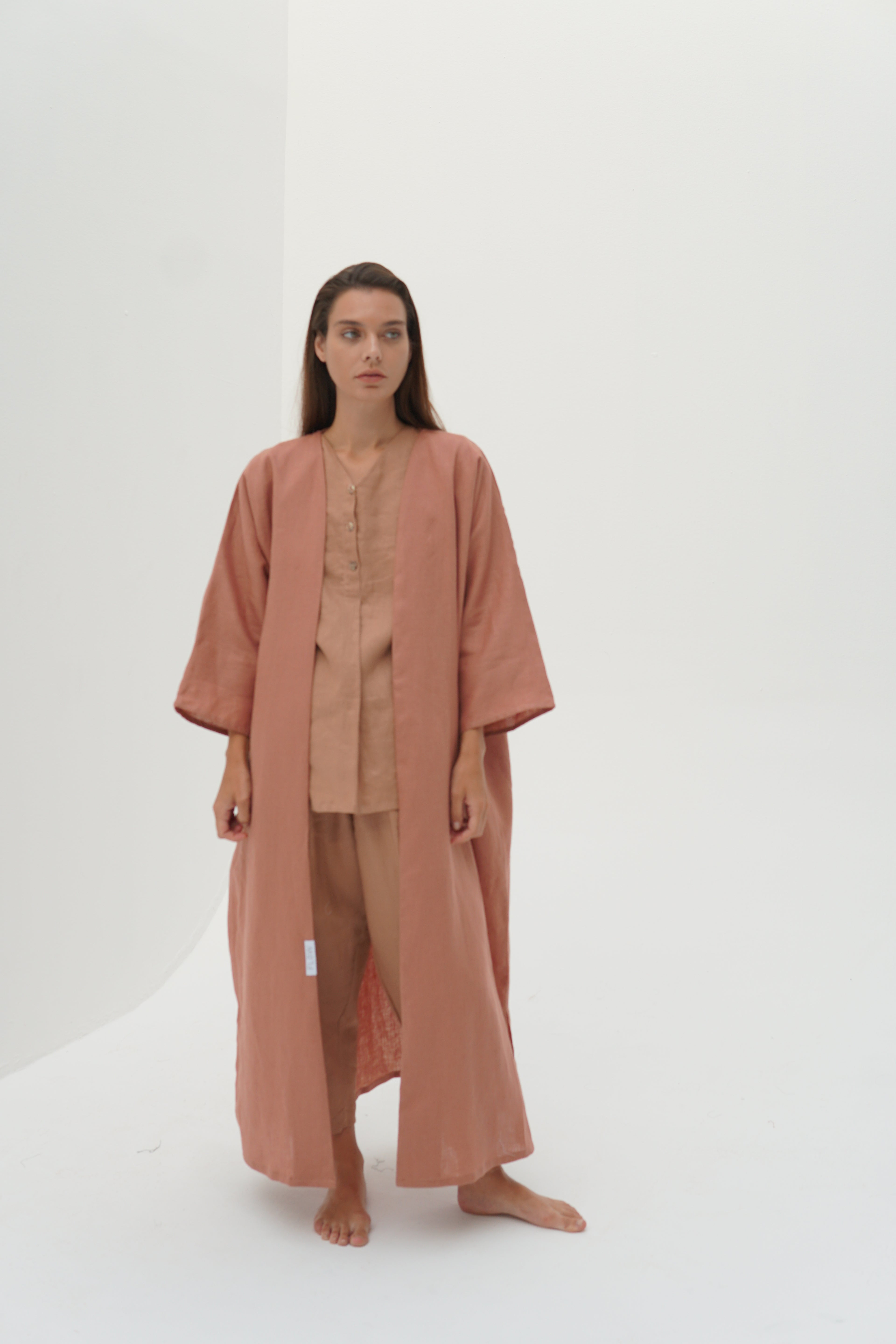 OVERSIZED PEACH ABAYA