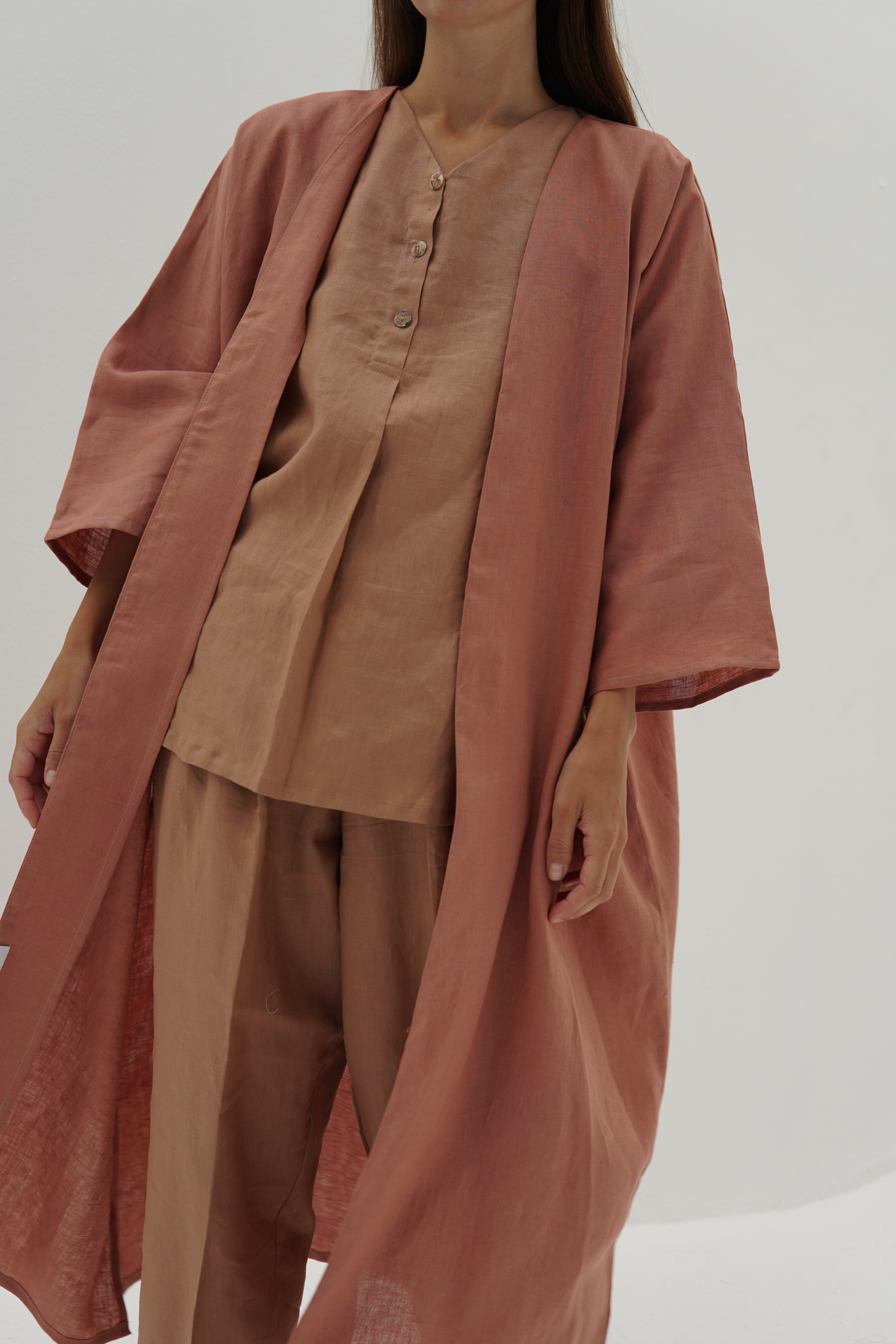 OVERSIZED PEACH ABAYA