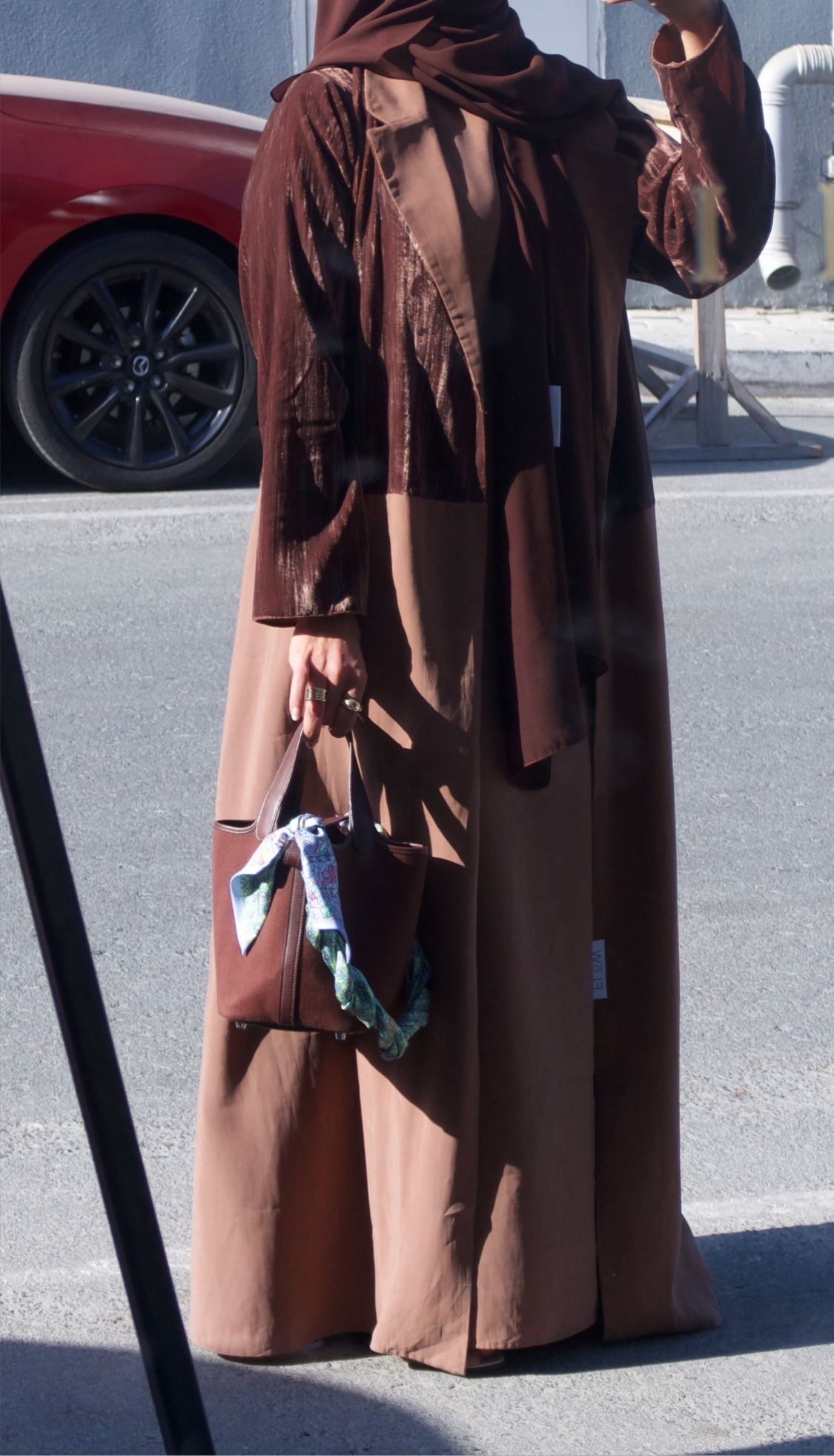 Espresso Velvet Abaya