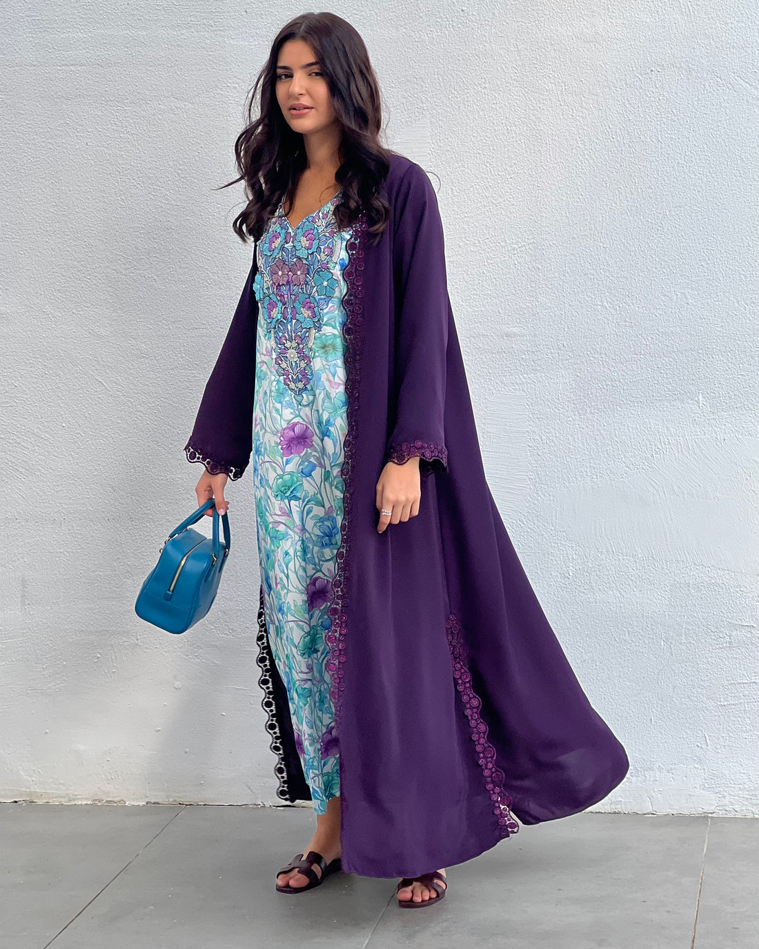 Deep Purple Abaya