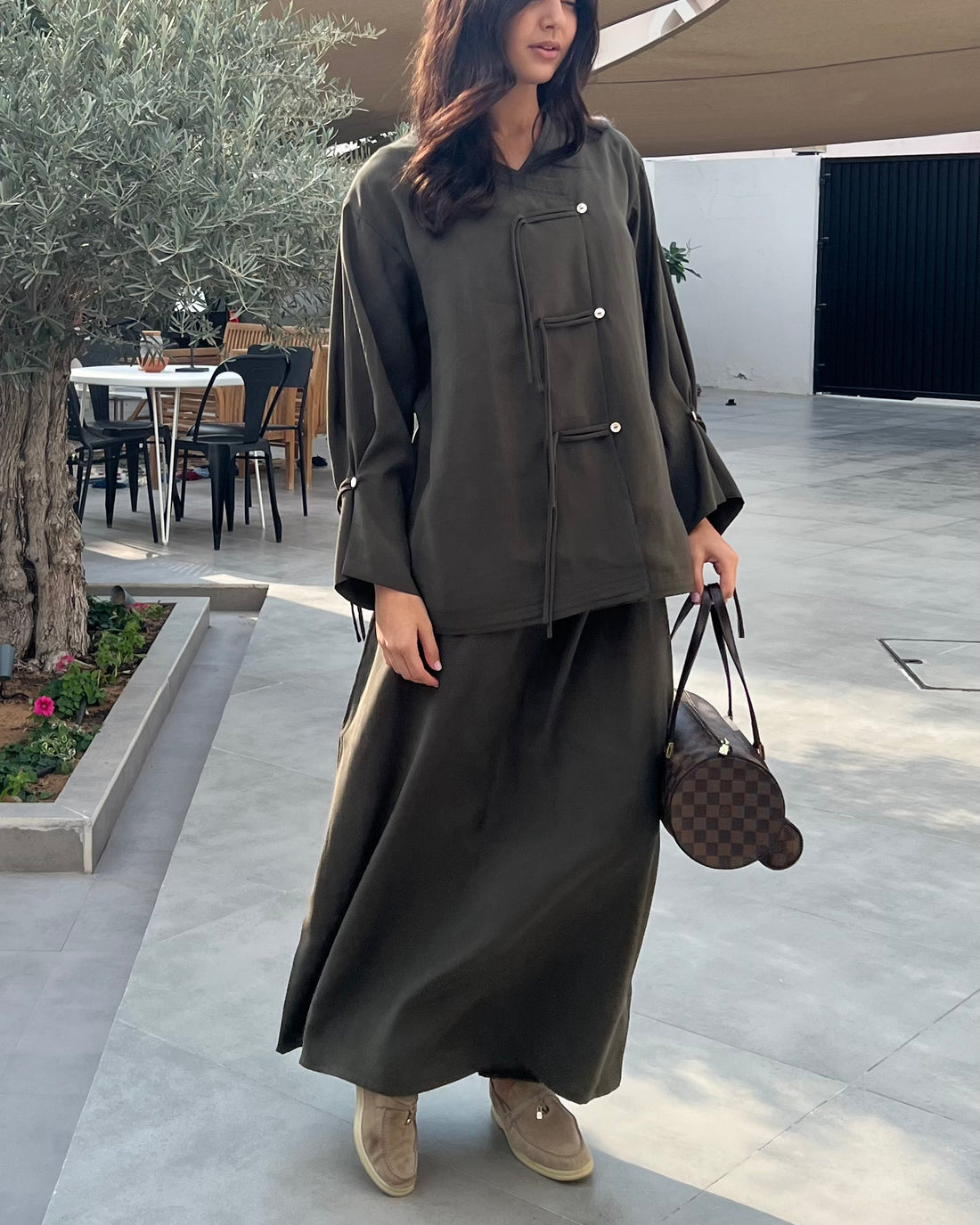 Dark Olive Cotton Set