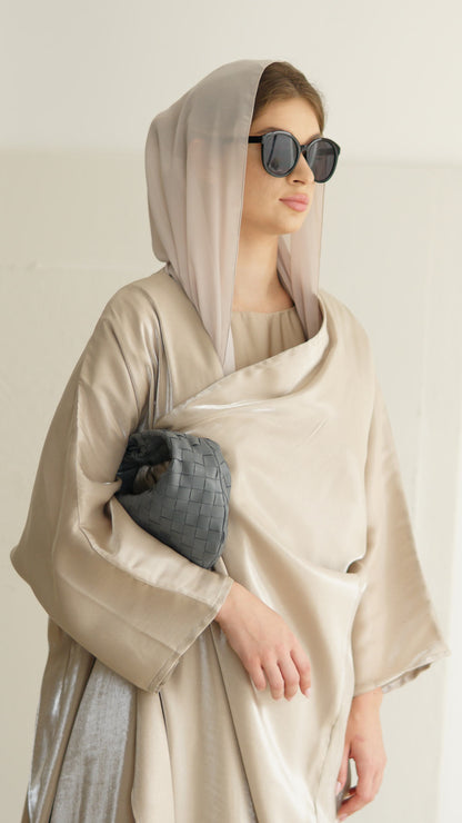 GLOW ABAYA IVORY